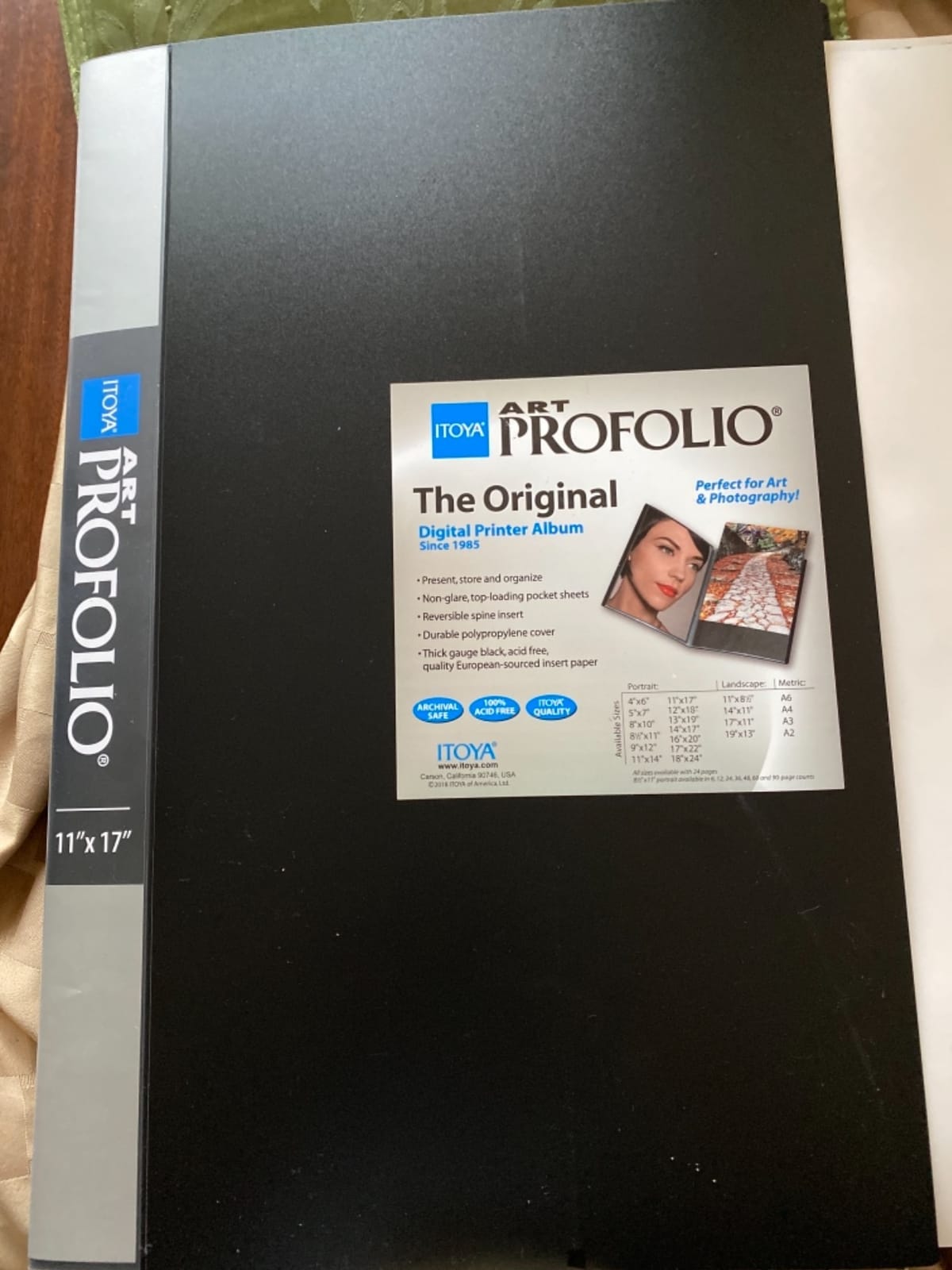 Itoya Original Art ProFolio 17x22 Black Photo Album Book with 48 Pages - Photo Album Art Portfolio Folder for Artwork customer photo 2