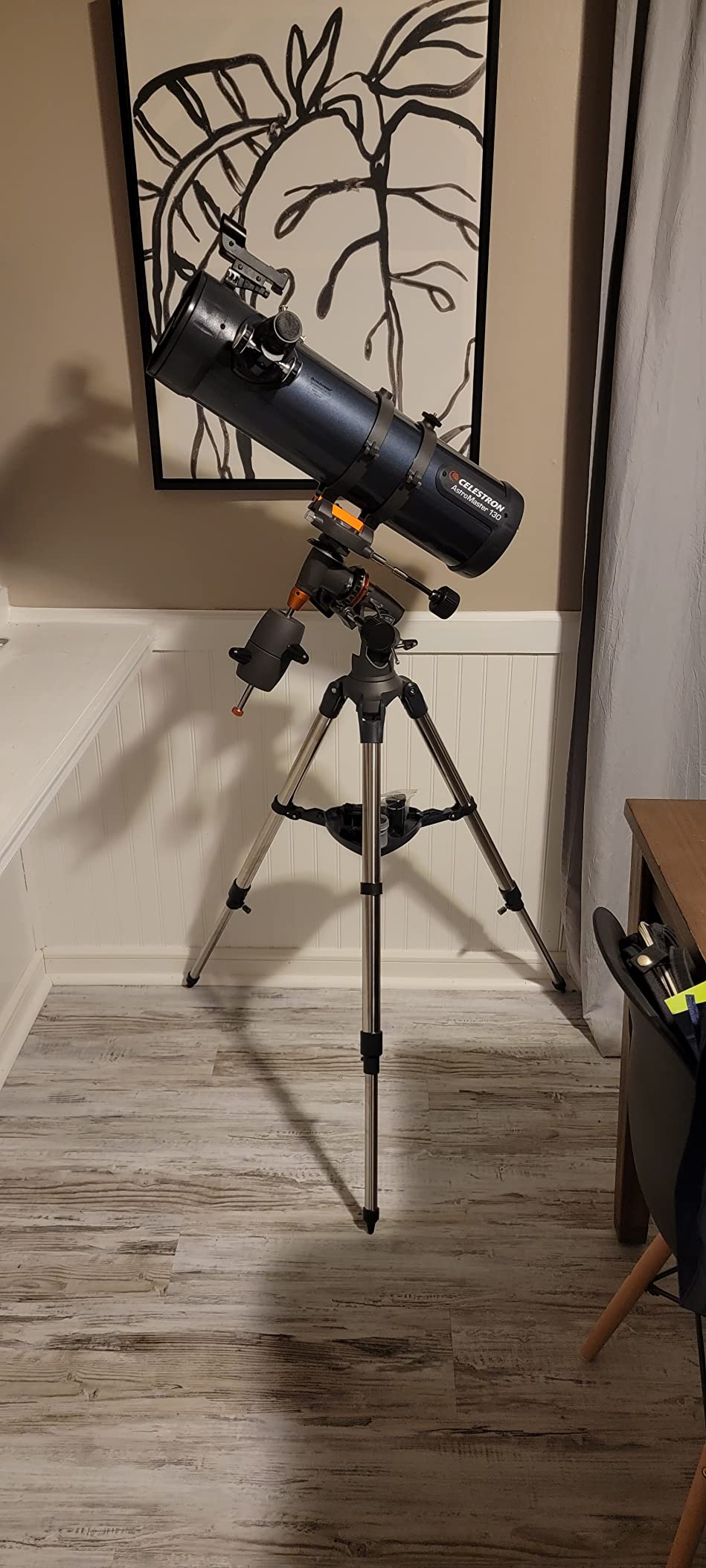 Celestron AstroMaster 130EQ-MD Telescope with Motorized Tracking | Perfect Telescope for Beginners, Motorized Star Tracking, German Equatorial Mount with Easy Manual Controls, No-Tool Setup customer photo 2