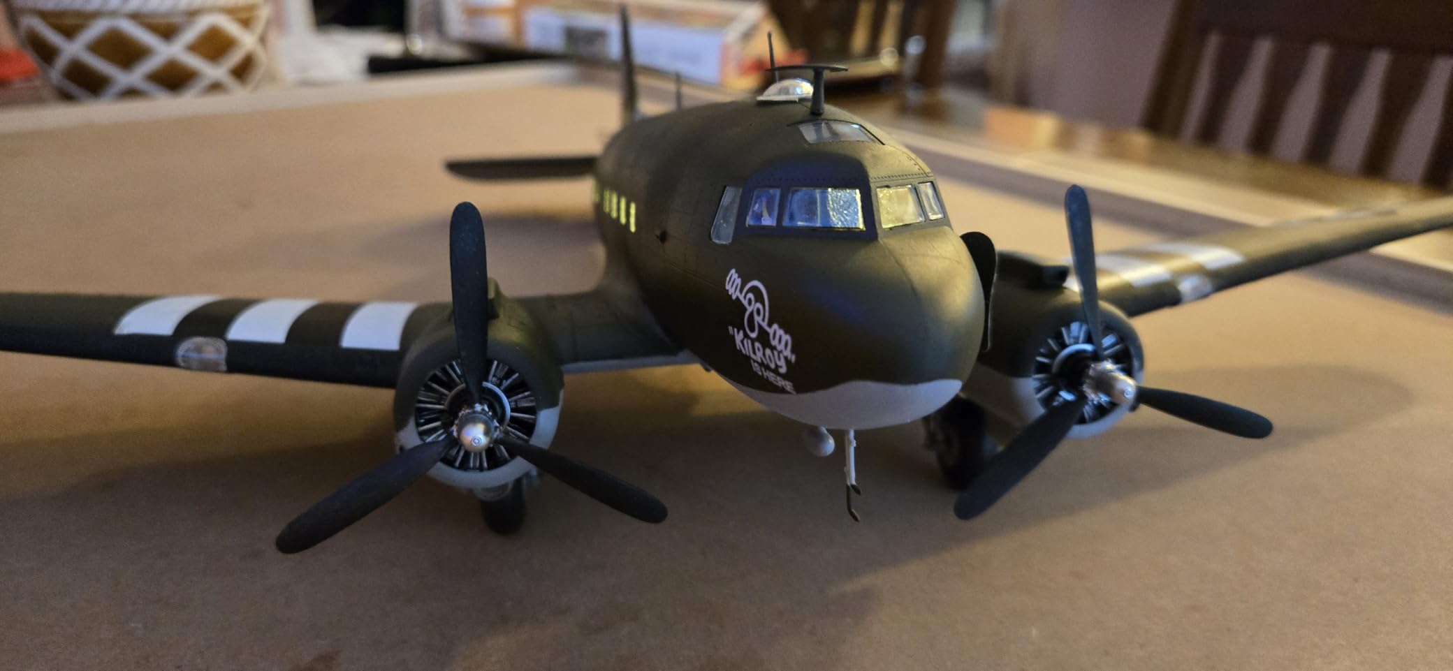 Trumpeter 1/48 C47A Skytrain Military Transport Aircraft Model Kit (TSM-2828) customer photo 2