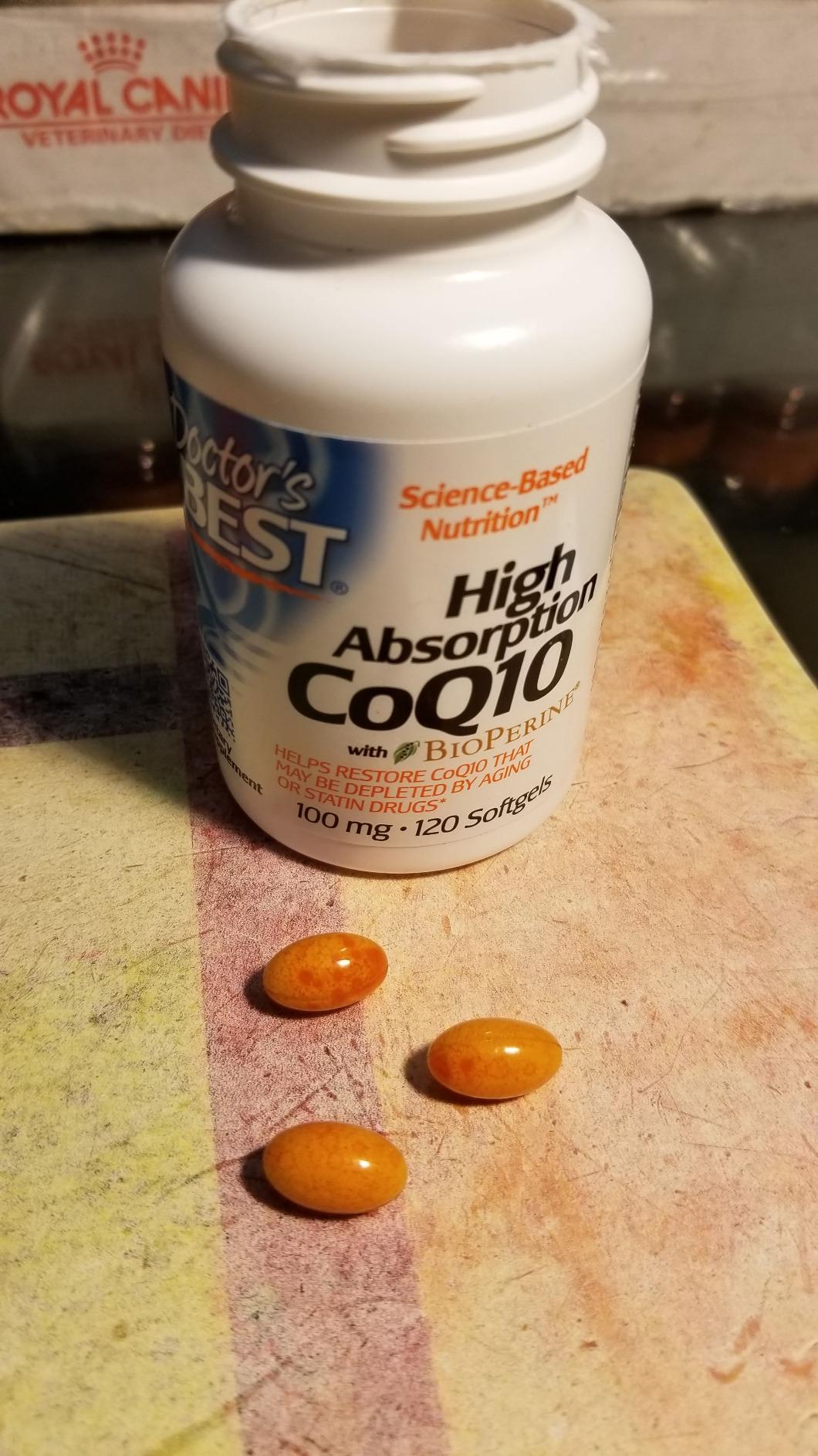 Doctor's Best High Absorption CoQ10 with BioPerine Supplement, 120 Softgels | Coenzyme Q10 Softgels for Heart Health & Antioxidant Support, Naturally Fermented CoQ10 100mg for Women & Men, Non GMO customer photo 1