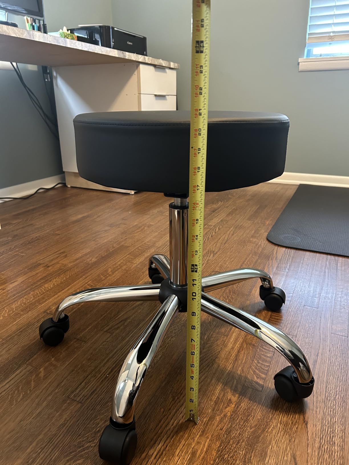 Boss Office Products Antimicrobial Vinyl Medical Spa Stool in Black customer photo 1