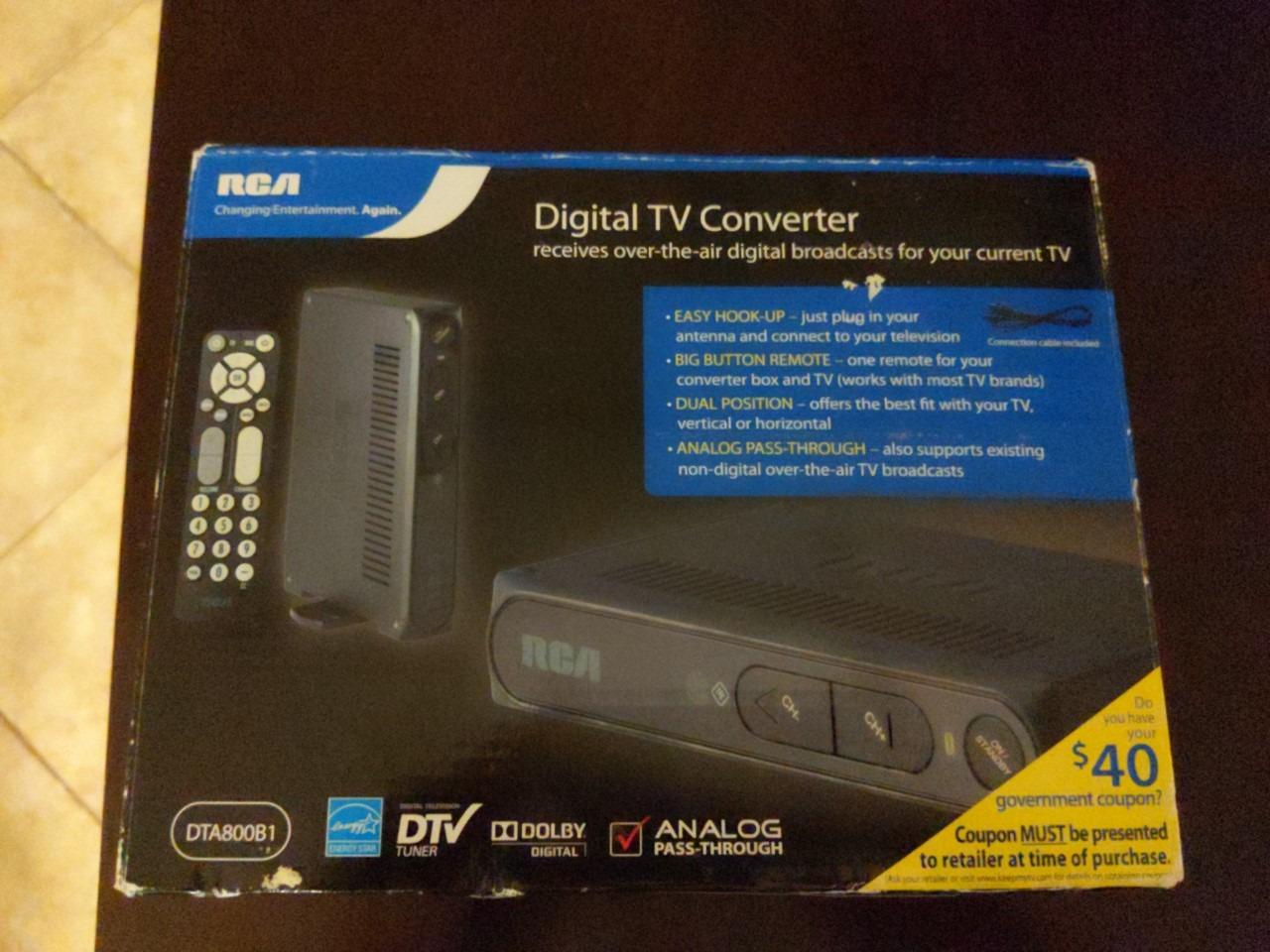 RCA DTA-800B1 Digital To Analog Pass-through TV Converter Box customer photo 2