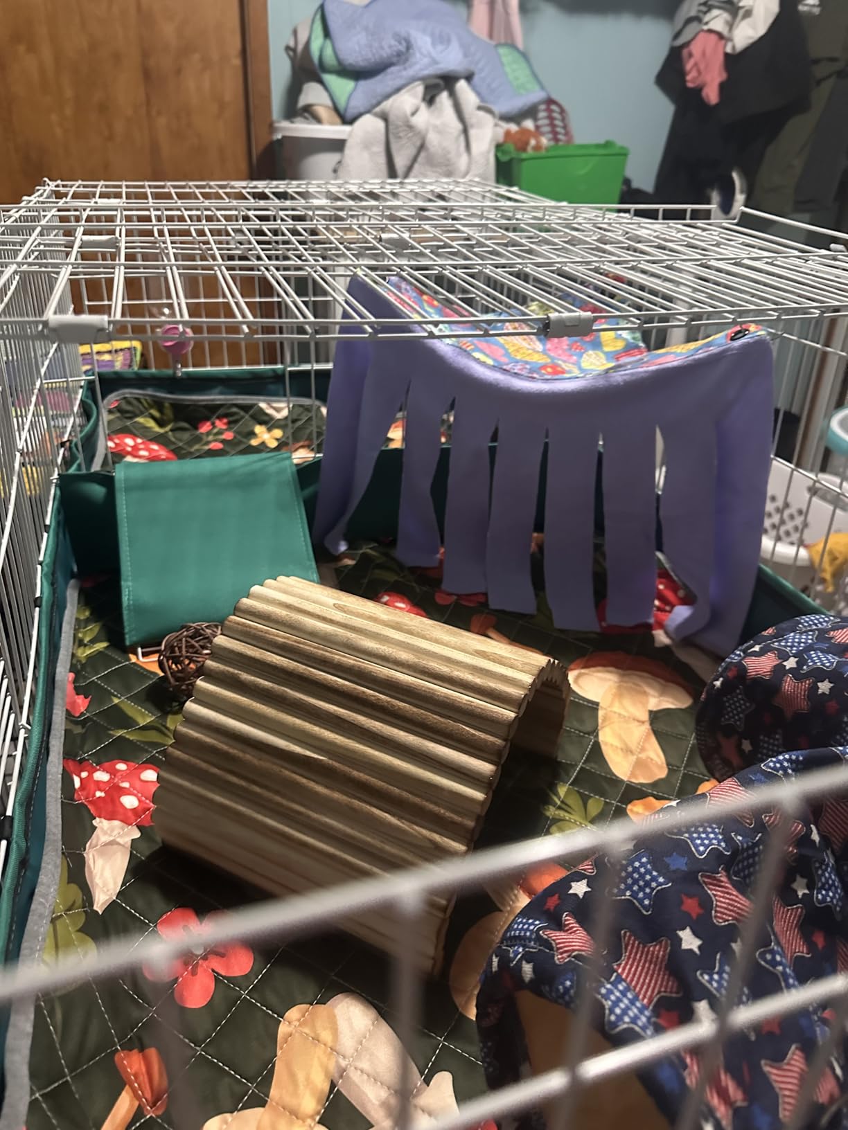 MidWest Homes for Pets Guinea Habitat Plus Cage, Includes Divider Panel and Hinged Top, Washable PVC Canvas Bottom, Expandable Small Animal Cage for Guinea Pigs, 171GHP customer photo 2