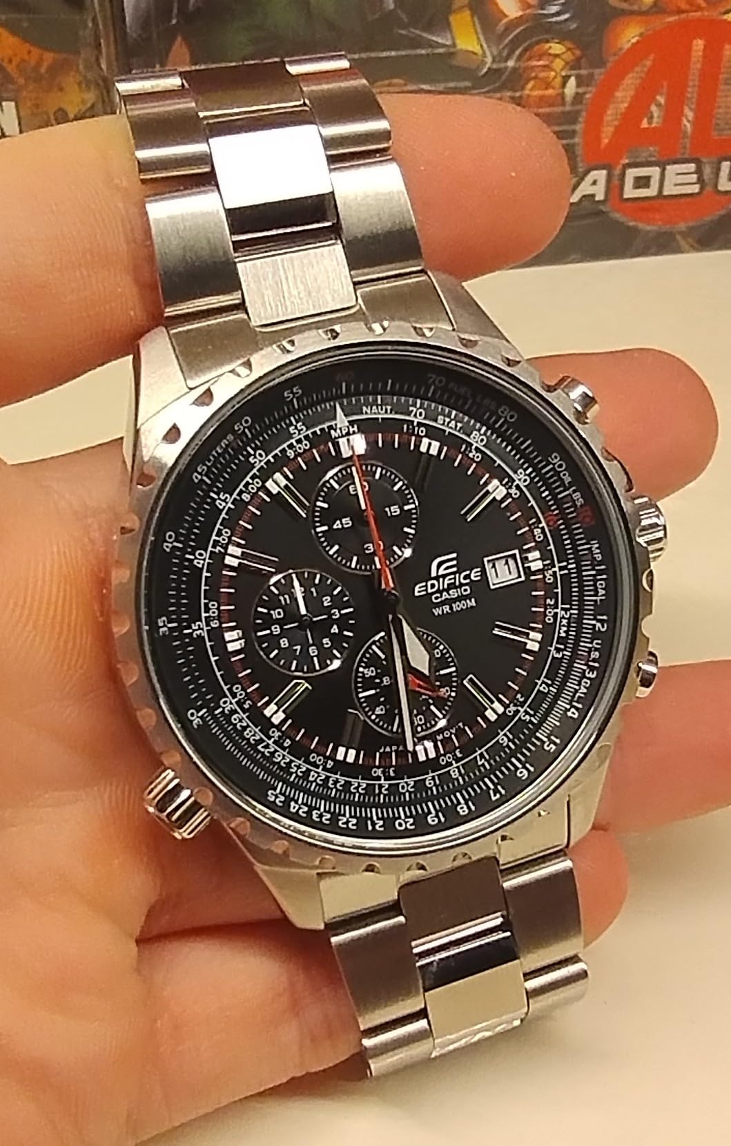 Casio Edifice Men's Watch EF-527D-1AVEF | Chronograph Stainless Steel Analog Watch customer photo 1