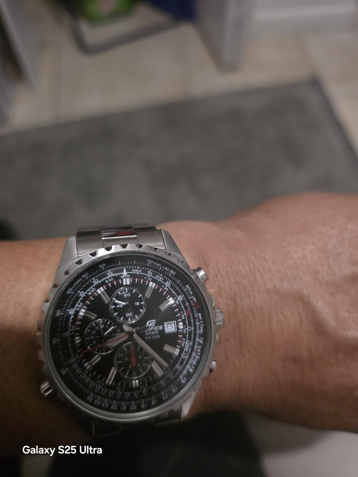 Casio Edifice Men's Watch EF-527D-1AVEF | Chronograph Stainless Steel Analog Watch customer photo 2