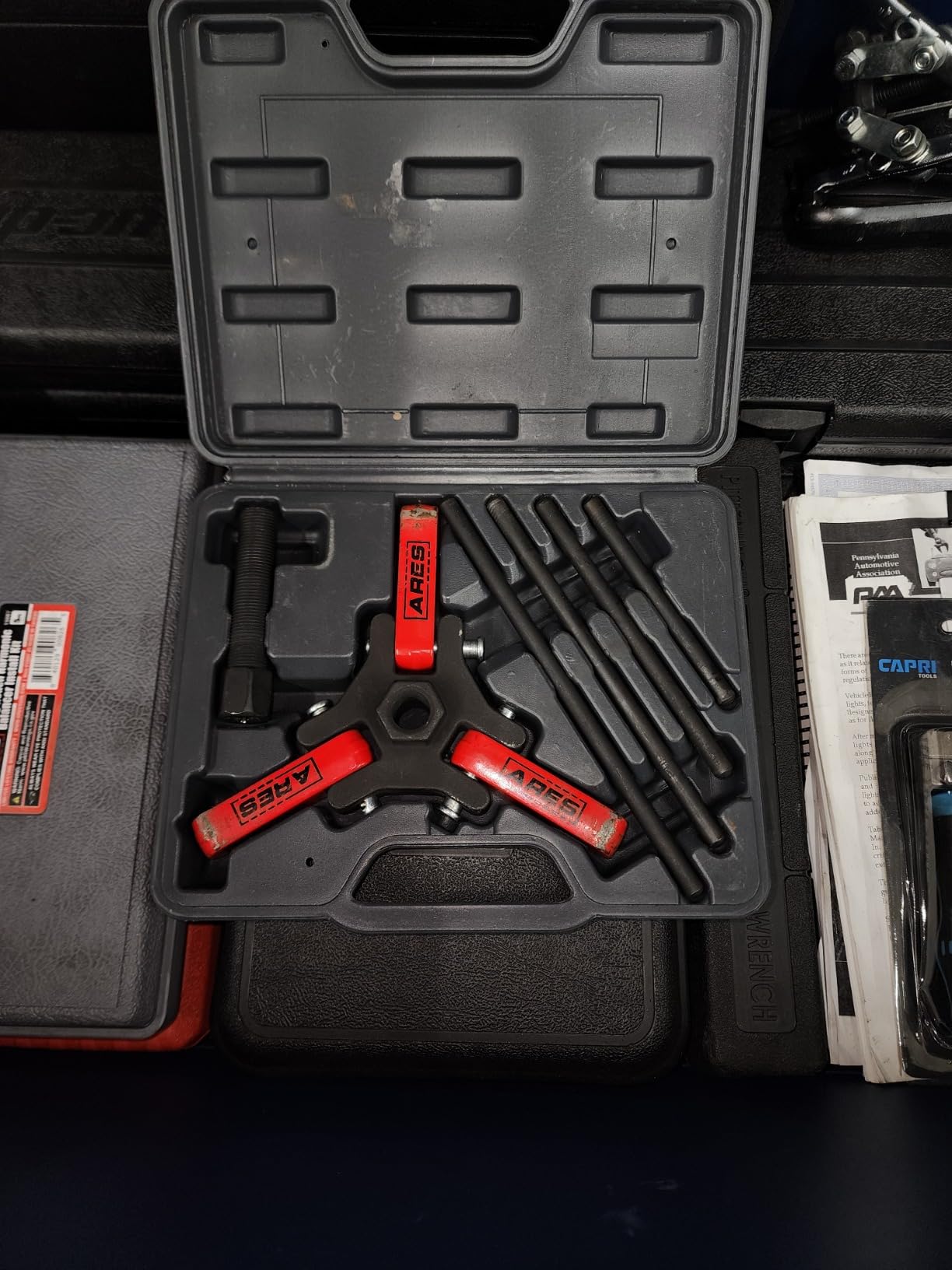 Powerbuilt Harmonic Balancer and Pulley Installer Tool Kit, 33 Piece, Crankshaft Pulley, Remove and Install, Storage Case - 648616, Black customer photo 1