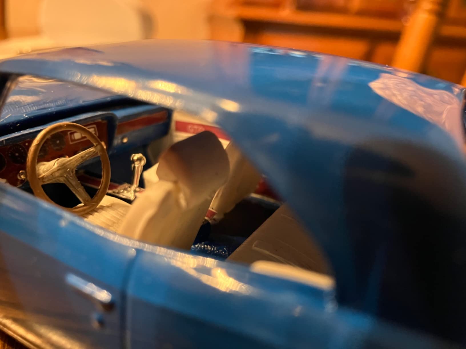 MPC: 1:25 Scale Model Kit - 1967 Pontiac GTO - Blue, 85+ Parts - Skill Level 2, Authentic Vehicle Building Kit, Replica Classic Car, Age 14+ customer photo 1