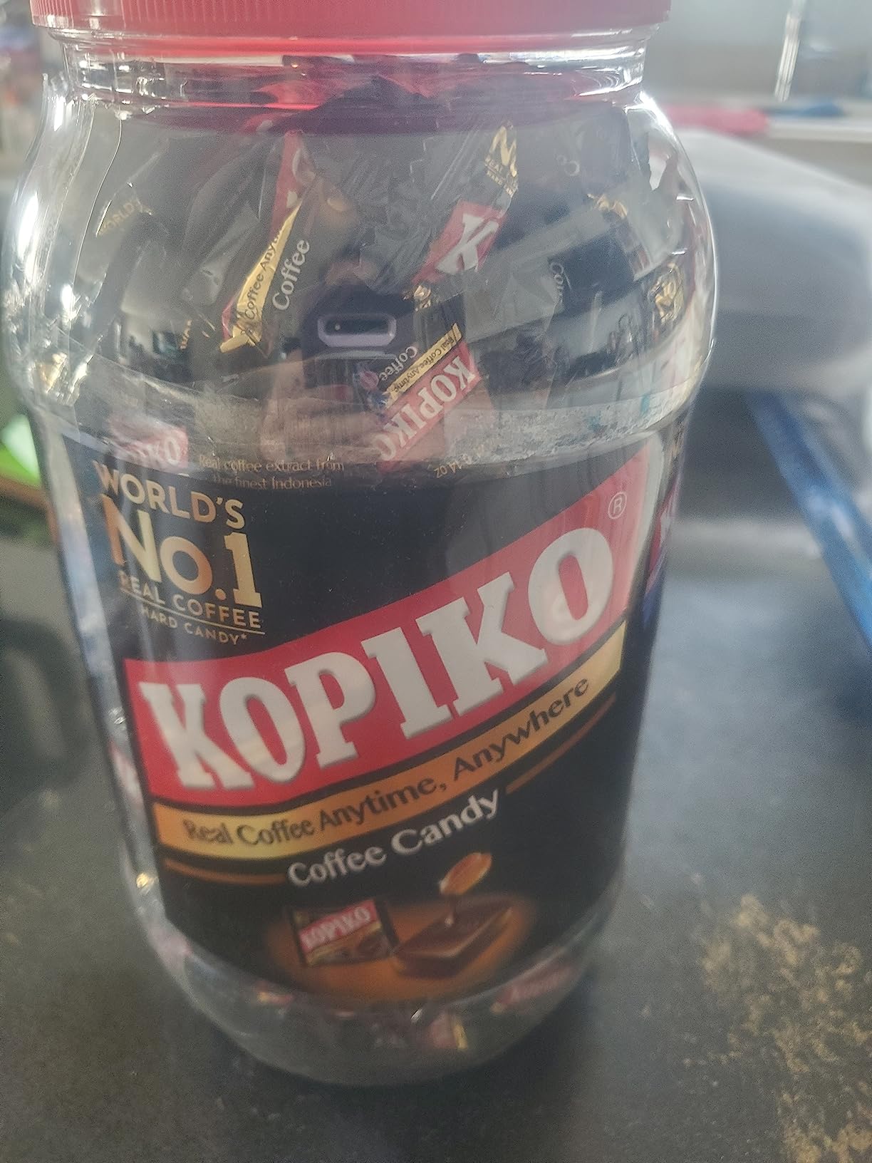 Kopiko Coffee Candy - Bold-Tasty Hard Candy from Indonesia with Real Coffee Extract - A Satisfying Boost for On-the-Go Energy (28.2oz Jar) customer photo 1
