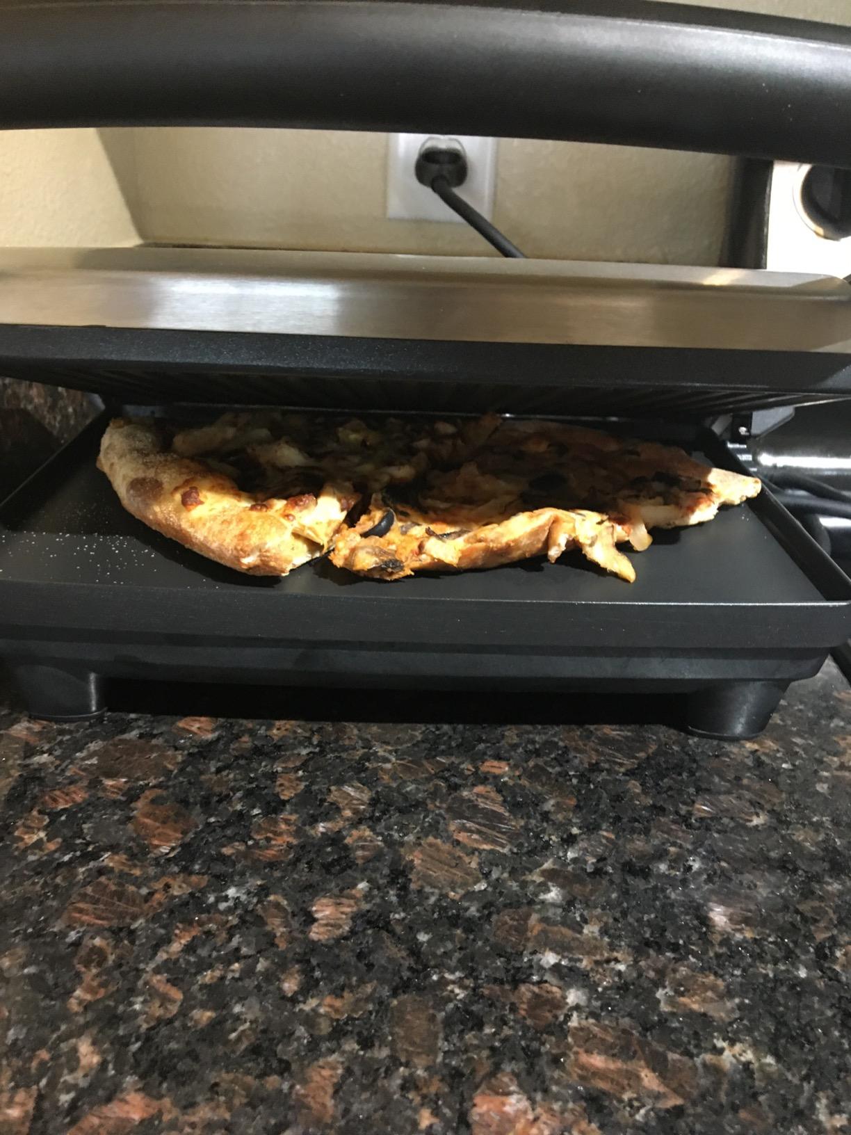 Breville BSG520XL Panini Duo Sandwich Maker, Brushed Stainless Steel | Toast two sandwiches at one with this nonstick press, creating restaurant-style grill marks every time | 2 slice customer photo 1