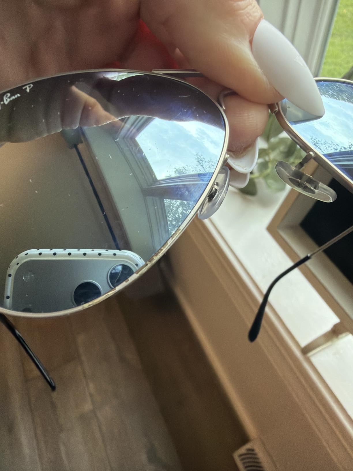 Ray-Ban RB3025 Classic Polarized Aviator Sunglasses customer photo 2