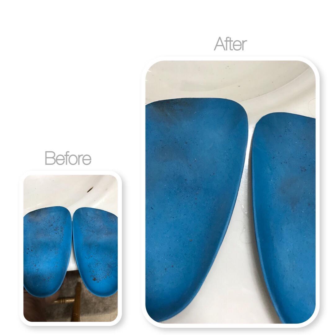 Heel That Pain Heel Seats Insoles for Plantar Fasciitis, Heel Pain, and Heel Spurs - Patented Fascia-Bar Orthotic Heel Cups - Firm Rubber, Medium customer photo 2
