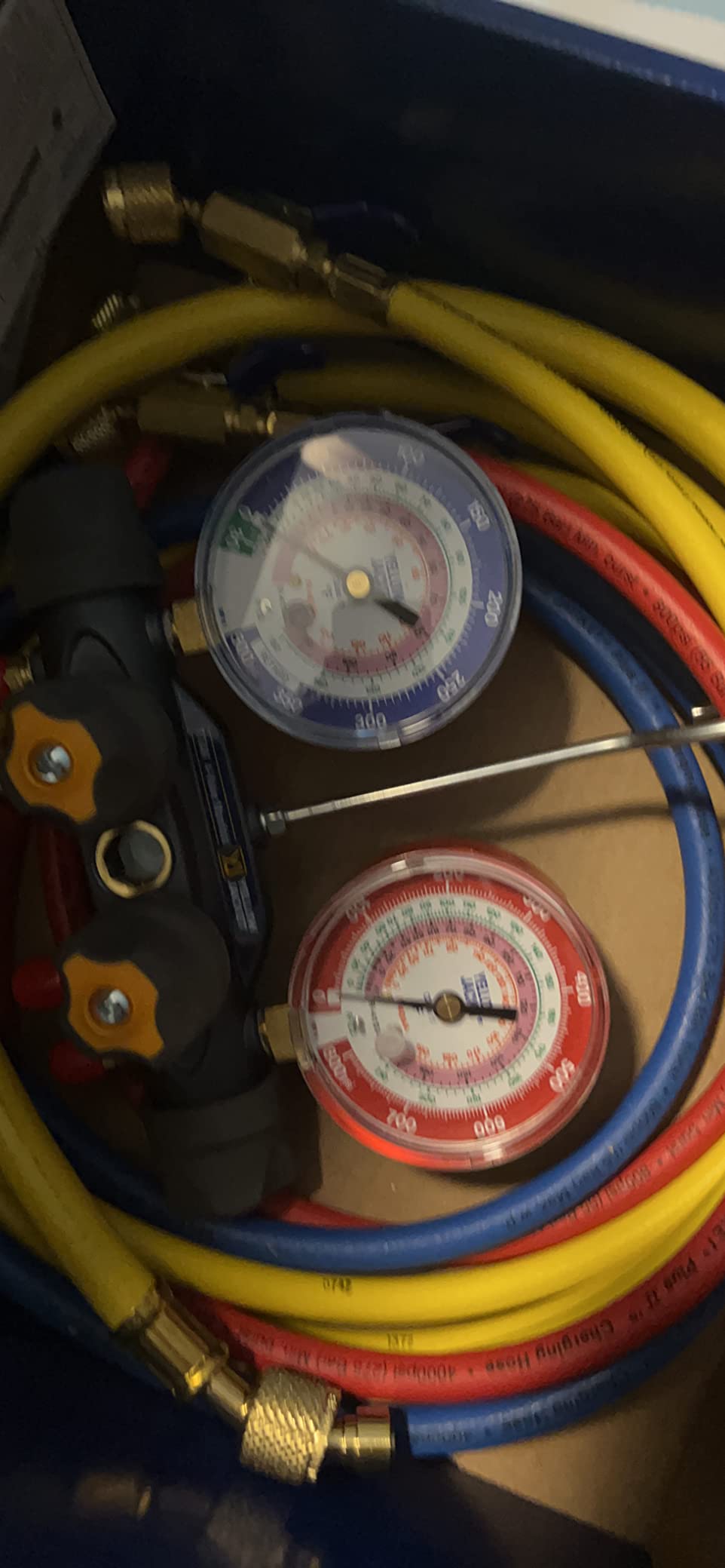 Yellow Jacket Manifold Gauge Set, 5 ft L, 3/8 in Gauge 49968-1 customer photo 1