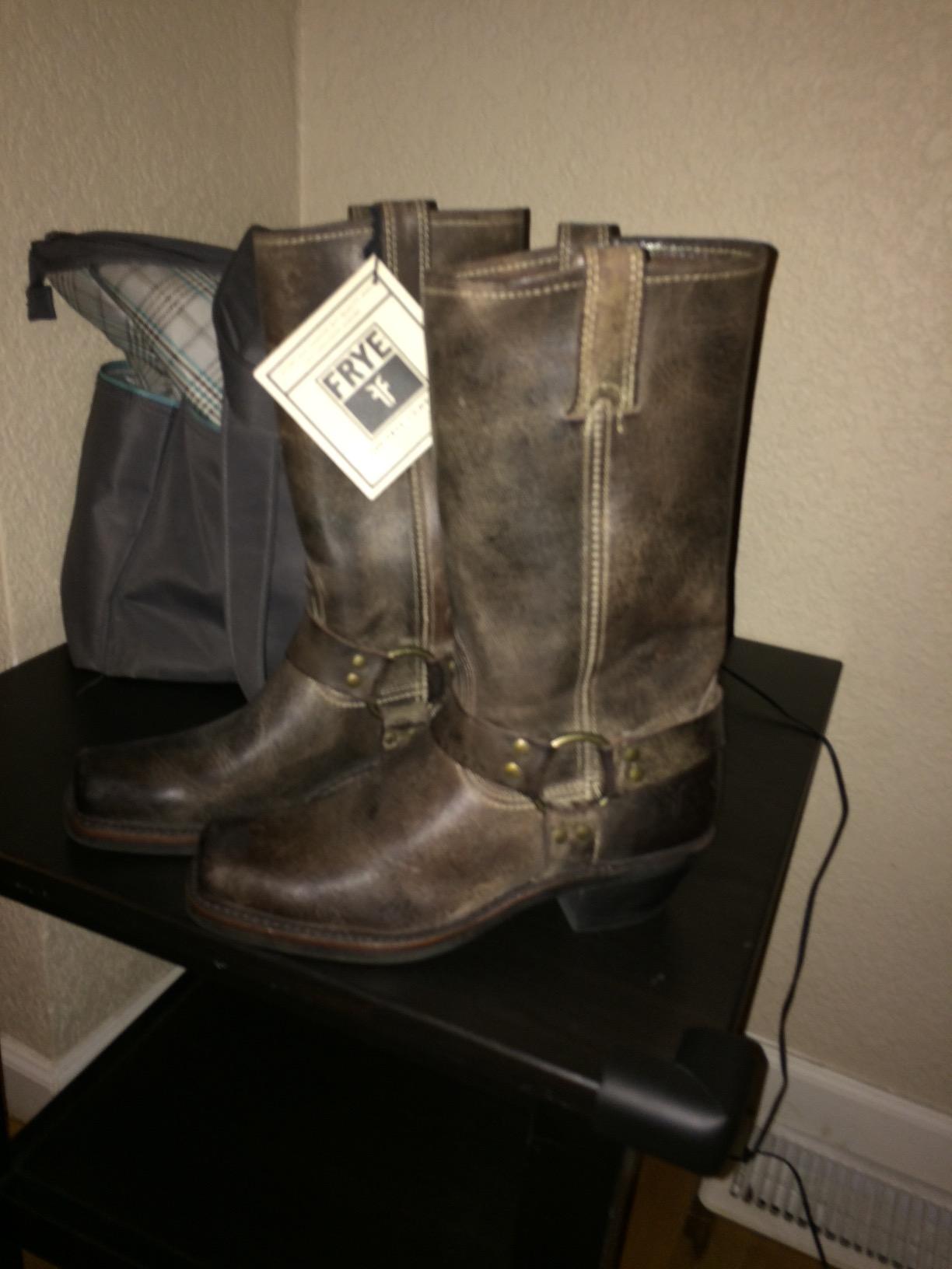 Frye Harness 12R Cowboy Boots for Women, Genuine Italian Leather customer photo 2