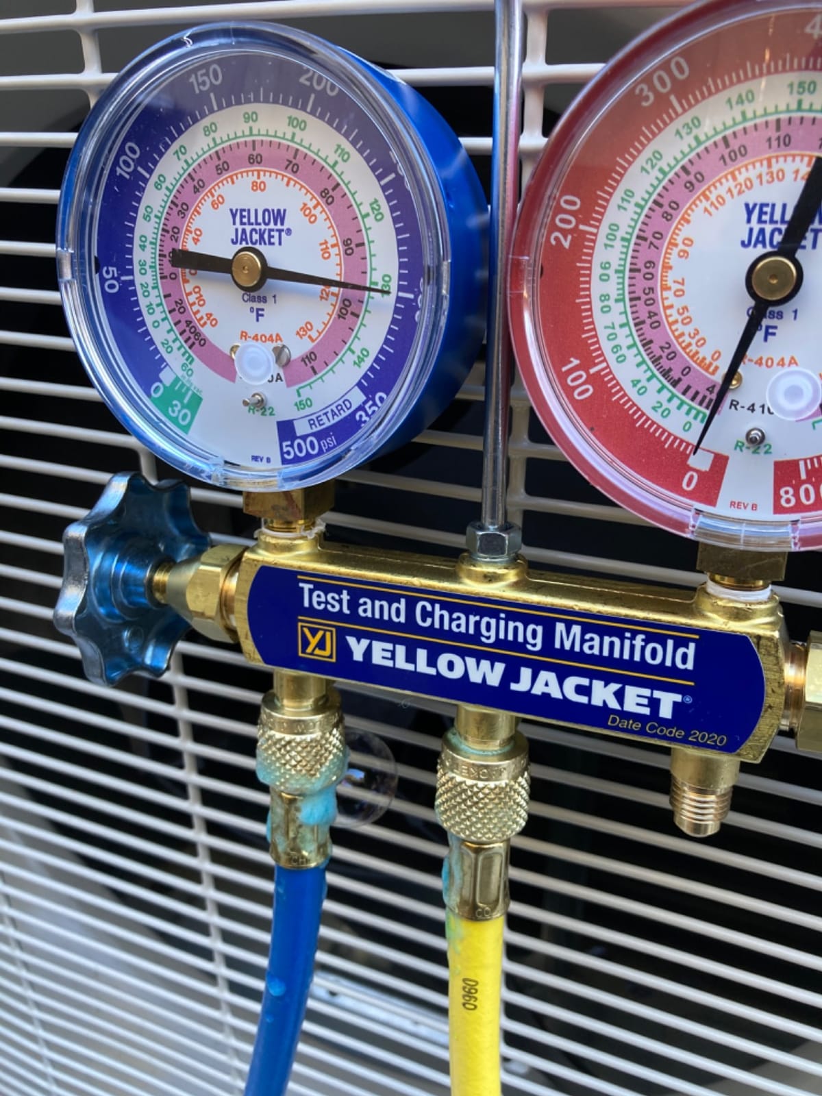 Yellow Jacket 42006 Series 41 Manifold with 3-1/8