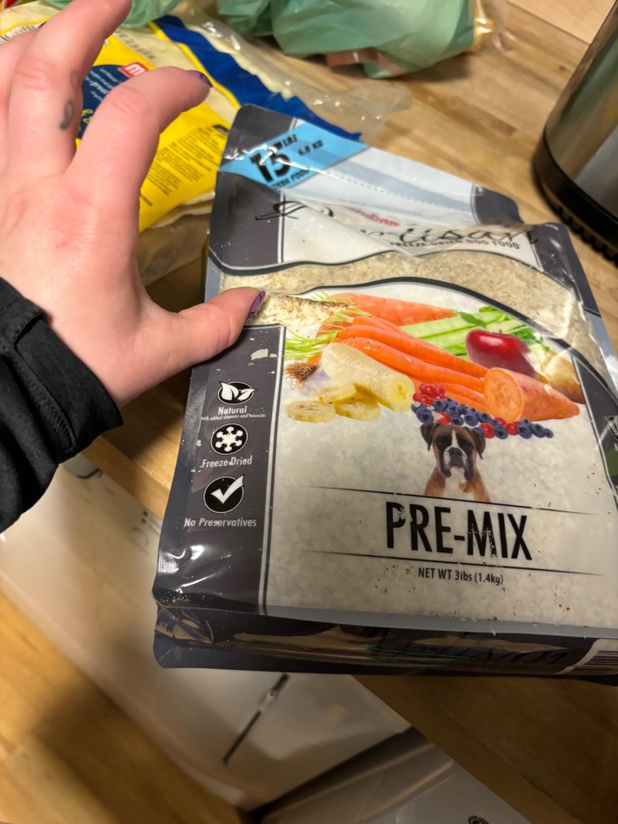 Grandma Lucy's Artisan Pre-Mix Dog Food, Grain Free and Freeze-Dried - 3Lb Bag customer photo 1