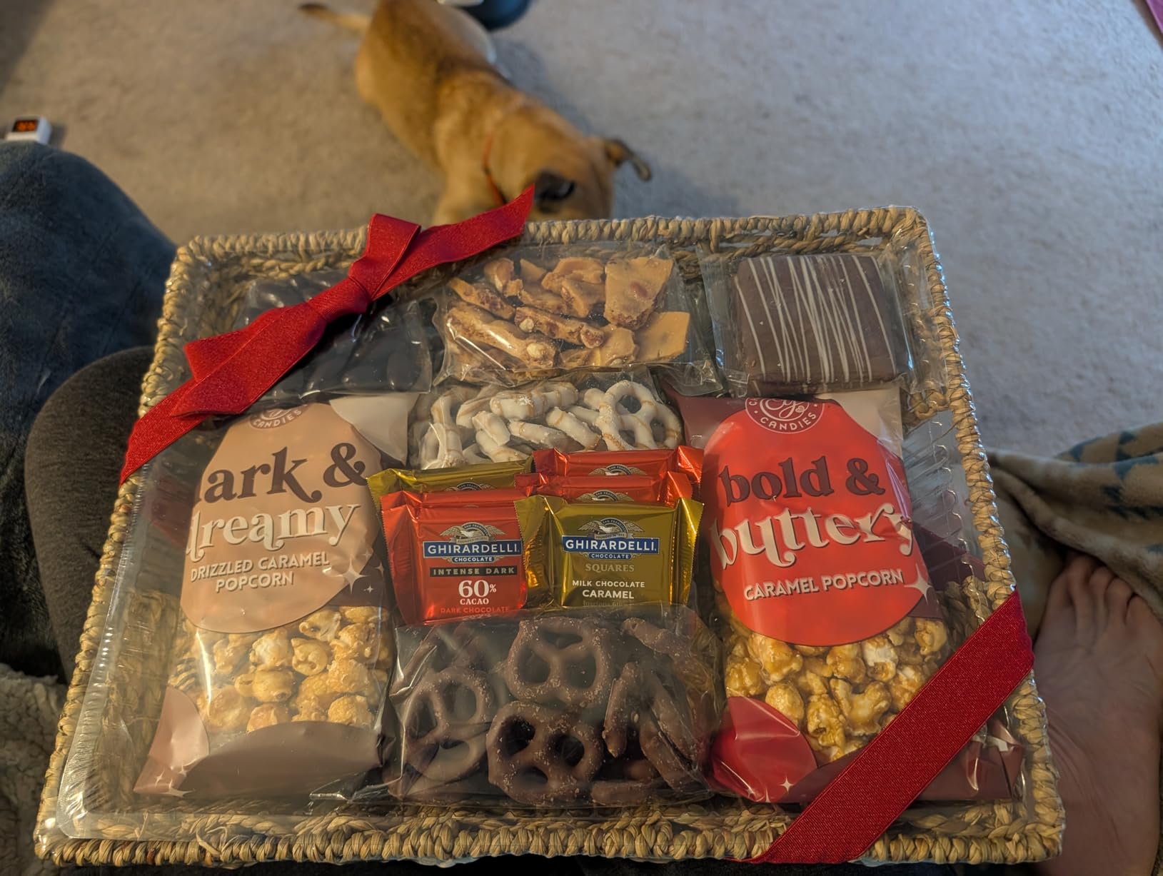 A Gift Inside Chocolate Gift Basket - Sweet Treats Gift Tray, Chocolates Gift Basket for Mom, Dad, Family & Friends customer photo 2