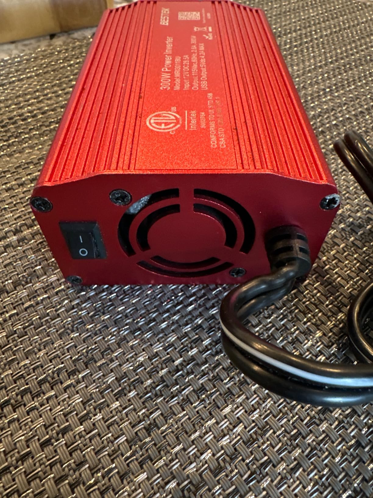 BESTEK Power Inverter DC 12-17V to AC 110V - 300W Car Plug Adapter Outlet | 4.8A Dual USB Fast Charging Port, Vehicle Charger Cigarette Lighter Adapter for Phone, Laptop on Road Trip - Aluminum Housing customer photo 2