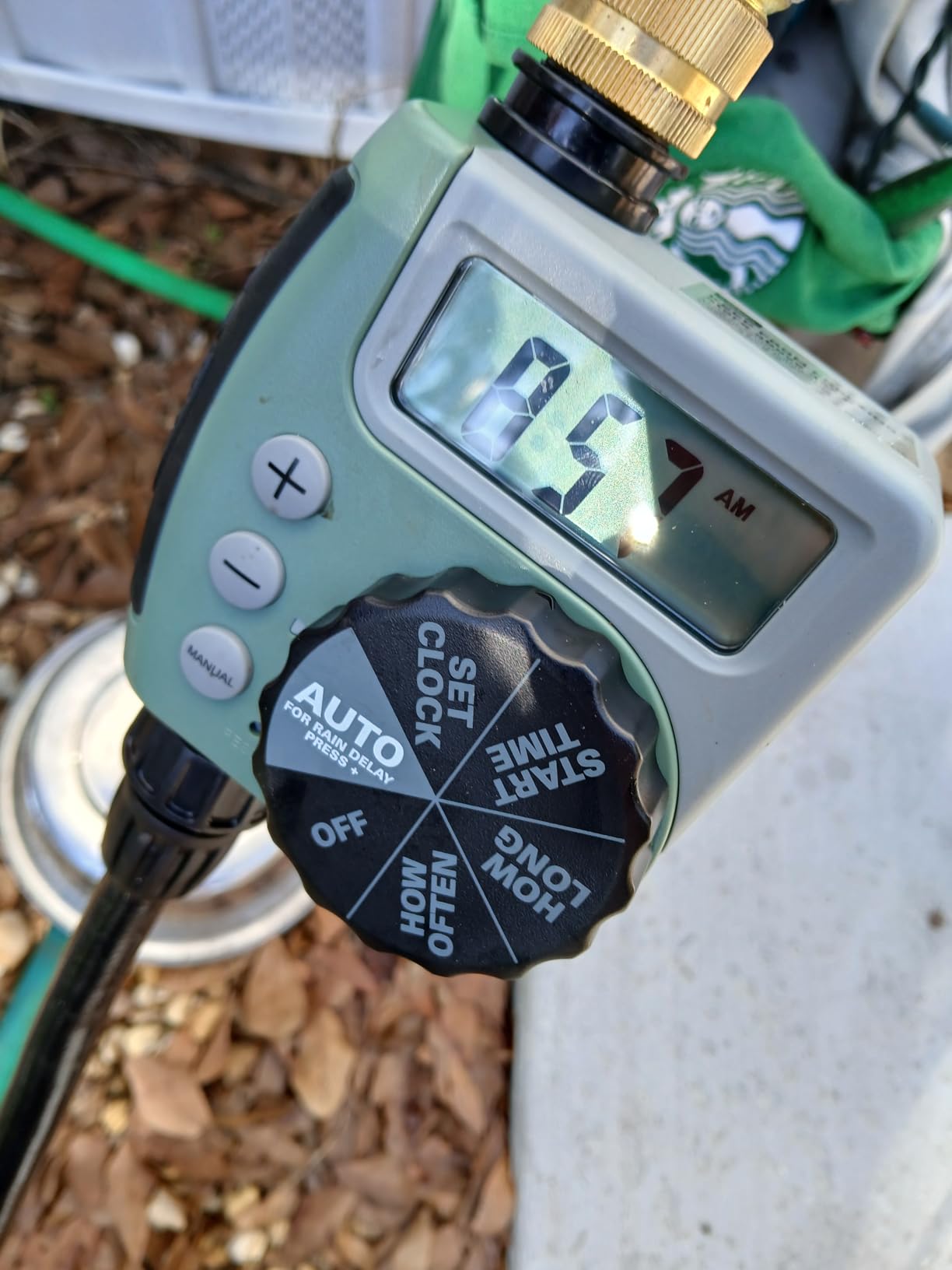 Orbit One Outlet Single-Dial Hose Faucet Timer - Easy Programmable - For Garden Watering System - LCD Hose Timer with Adjustable Watering Schedule - 62056 customer photo 1