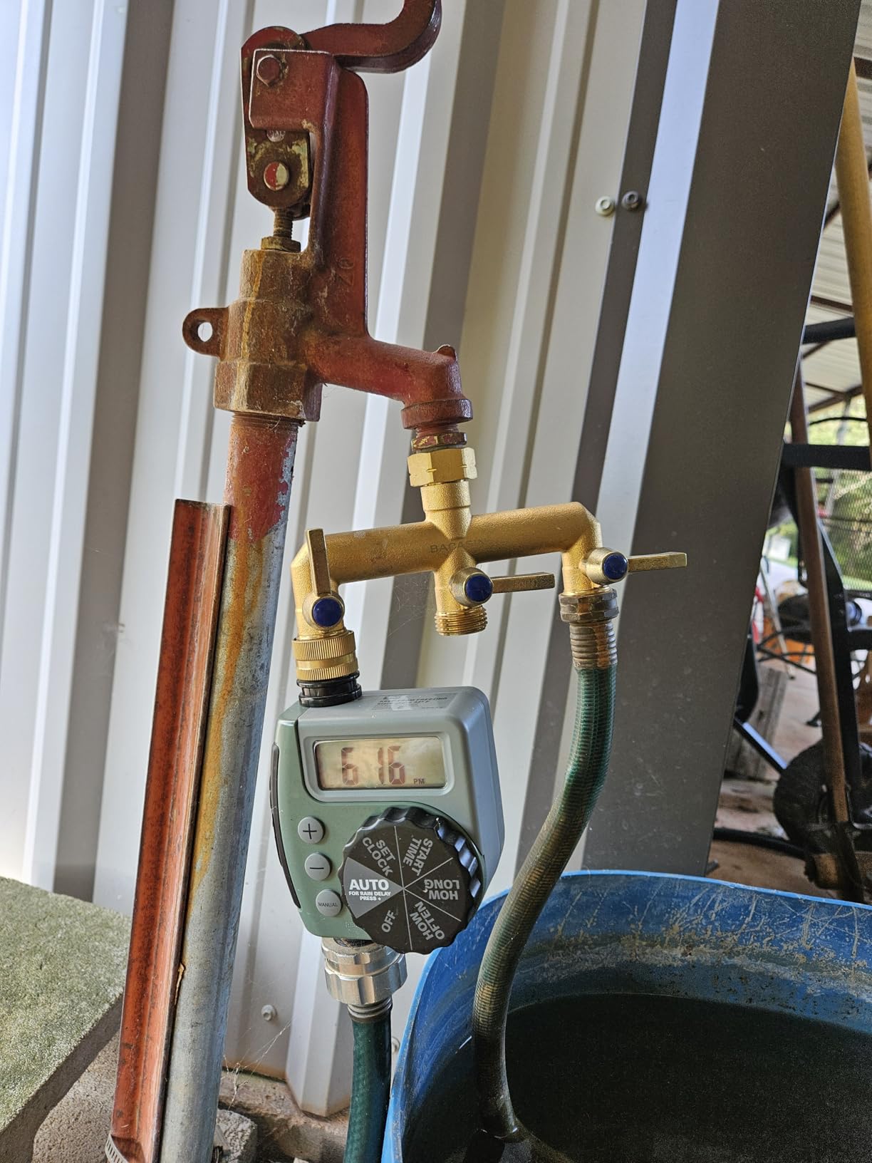 Orbit One Outlet Single-Dial Hose Faucet Timer - Easy Programmable - For Garden Watering System - LCD Hose Timer with Adjustable Watering Schedule - 62056 customer photo 2