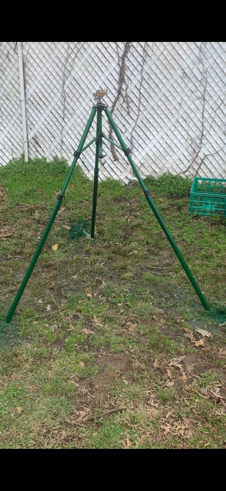Orbit Tripod Lawn Zinc Impact Sprinkler - 360 Degree Rotating Yard Sprinkler with Adjustable Height - Heavy-Duty Zinc - High-Pressure Nozzle - for Large Lawn Coverage - 56667 customer photo 1
