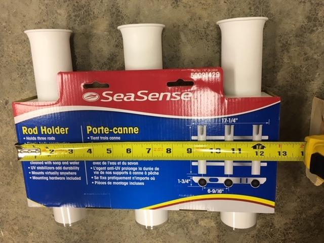 SeaSense 3-Rack Fishing Rod Holder for Your Boat, Pontoon, Garage - Convenient Storage for Fishing Poles, Pliers, Filet Knives & Other Gear - Mounting Hardware Included customer photo 2
