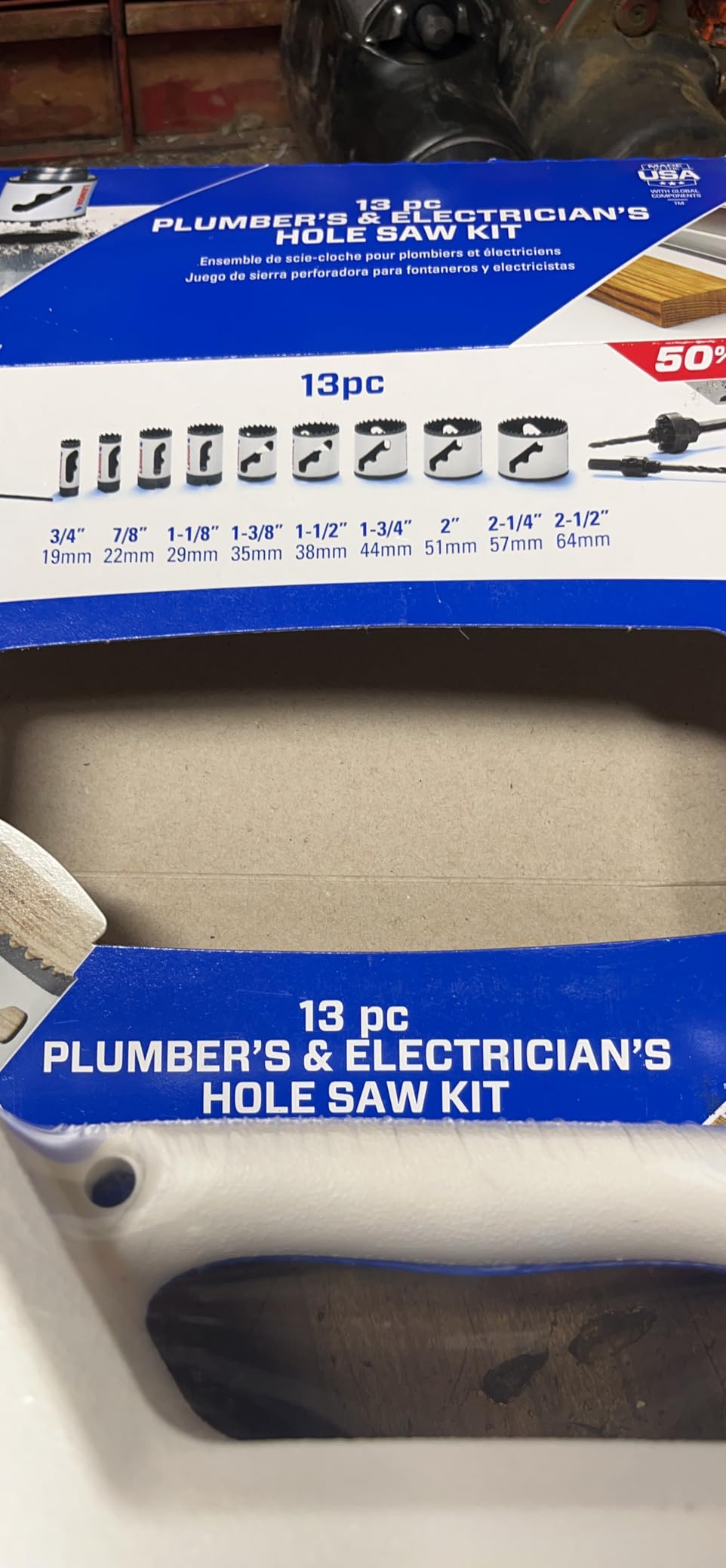 Lenox Hole Saw Kit, Bi-Metal, T3 Electricians/Plumbers Kit, 13 Piece (1786647) customer photo 1