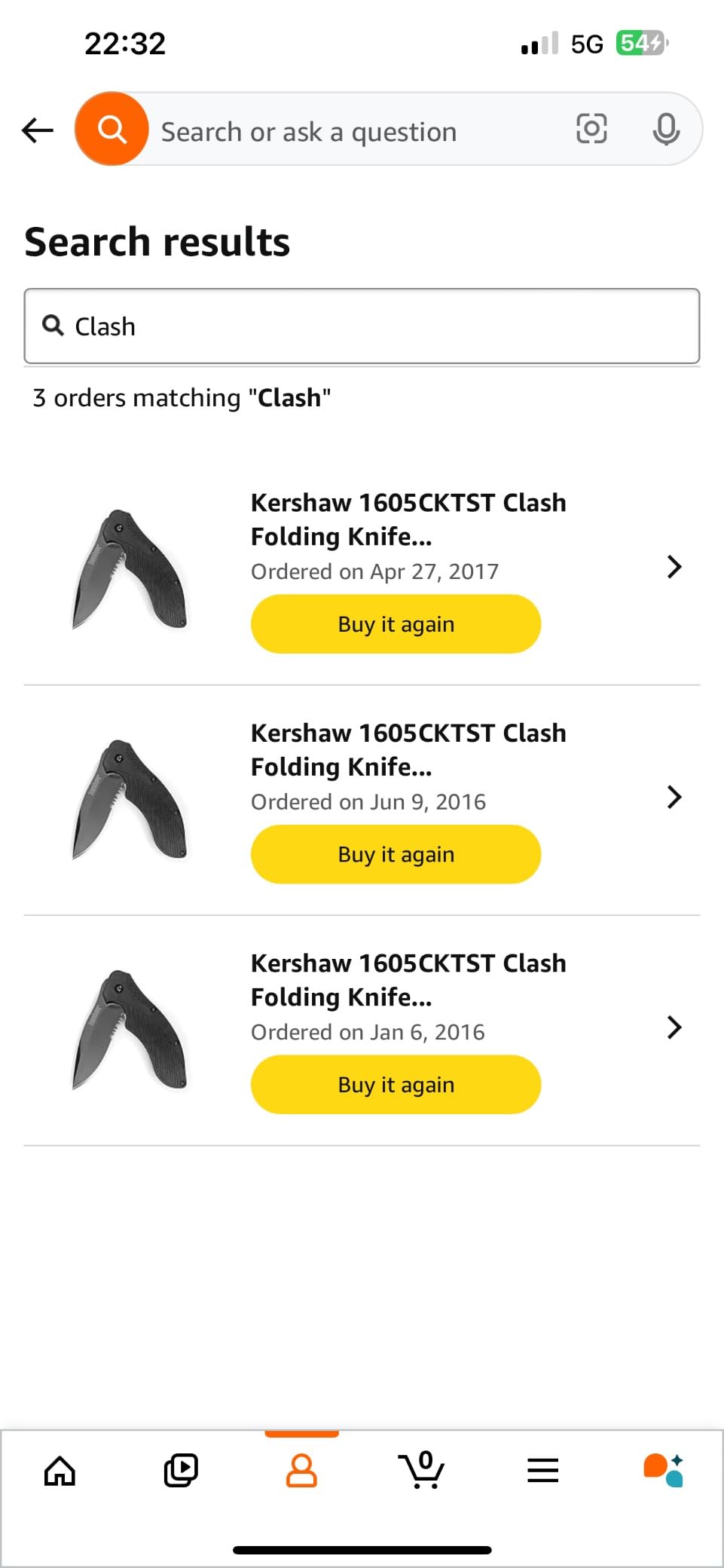 Kershaw Clash Pocket Knife, Black customer photo 1