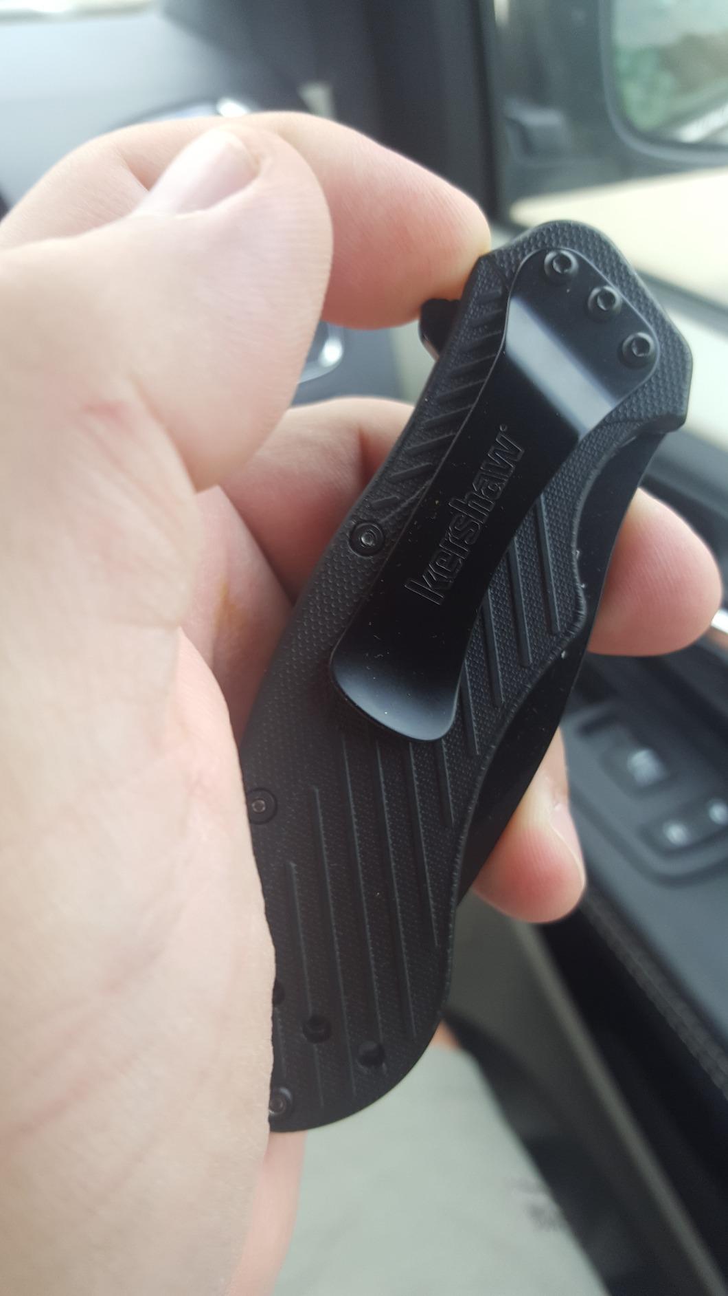 Kershaw Clash Pocket Knife, Black customer photo 2