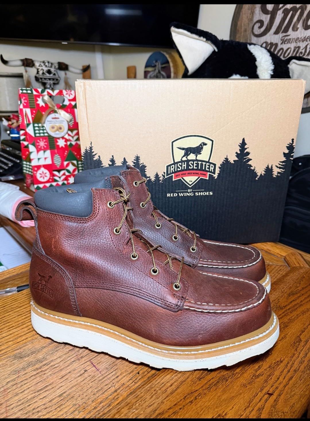 Irish Setter, Ashby, Men's, Soft Toe, Work Boot, Brown customer photo 1