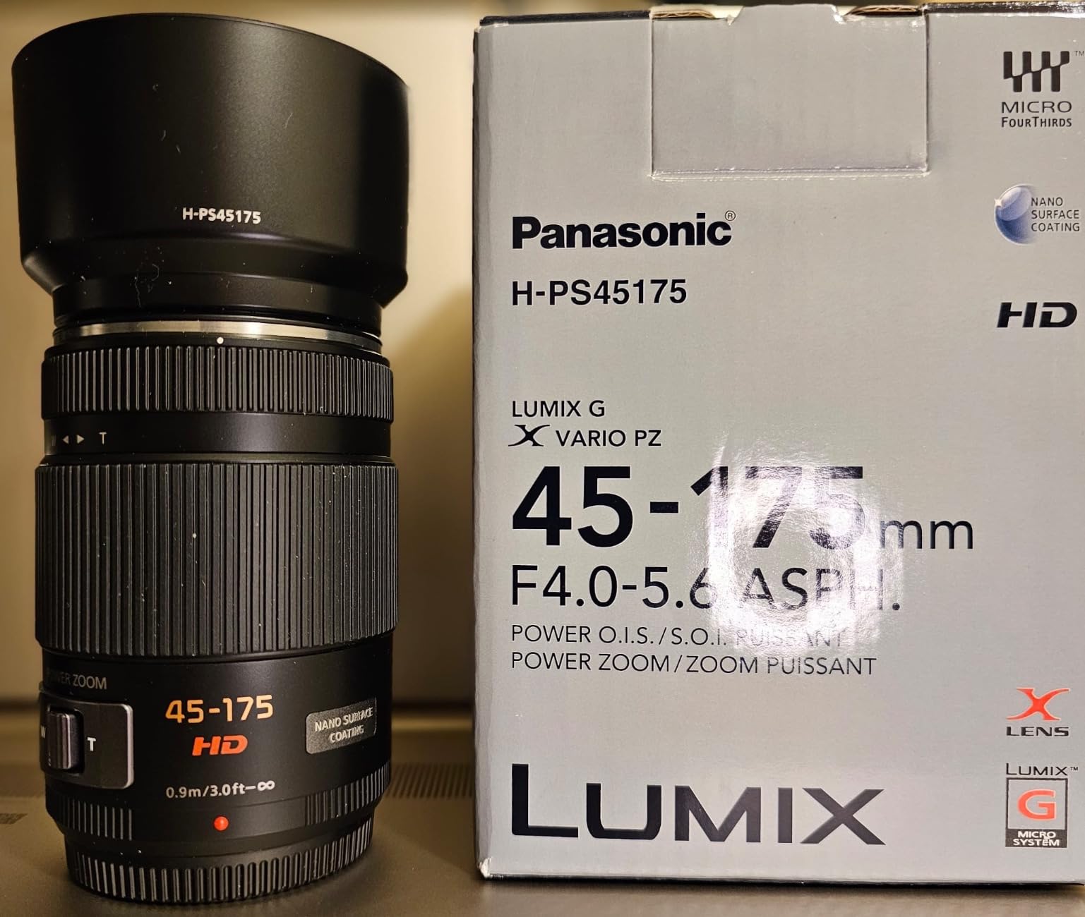 Panasonic LUMIX G X Vario Power Zoom Lens, 45-175MM, F4.0-5.6 ASPH, MIRRORLESS Micro Four Thirds, Power Optical I.S, H-PS45175K (USA Black) | F/4-5.6, Micro Four Thirds, Power Zoom, 46mm Filter, 0.9m Close Focus customer photo 1