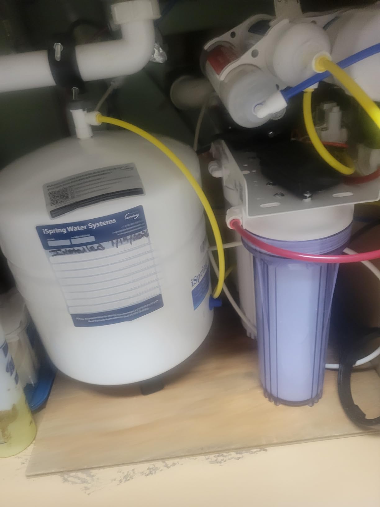 iSpring RCC7P-AK, 6-Stage Reverse Osmosis System Under Sink Alkaline Water Filter and Pump, RO Drinking Water Filtration System, Patented Top-Mounted Faucet Design for Easy Installation customer photo 1