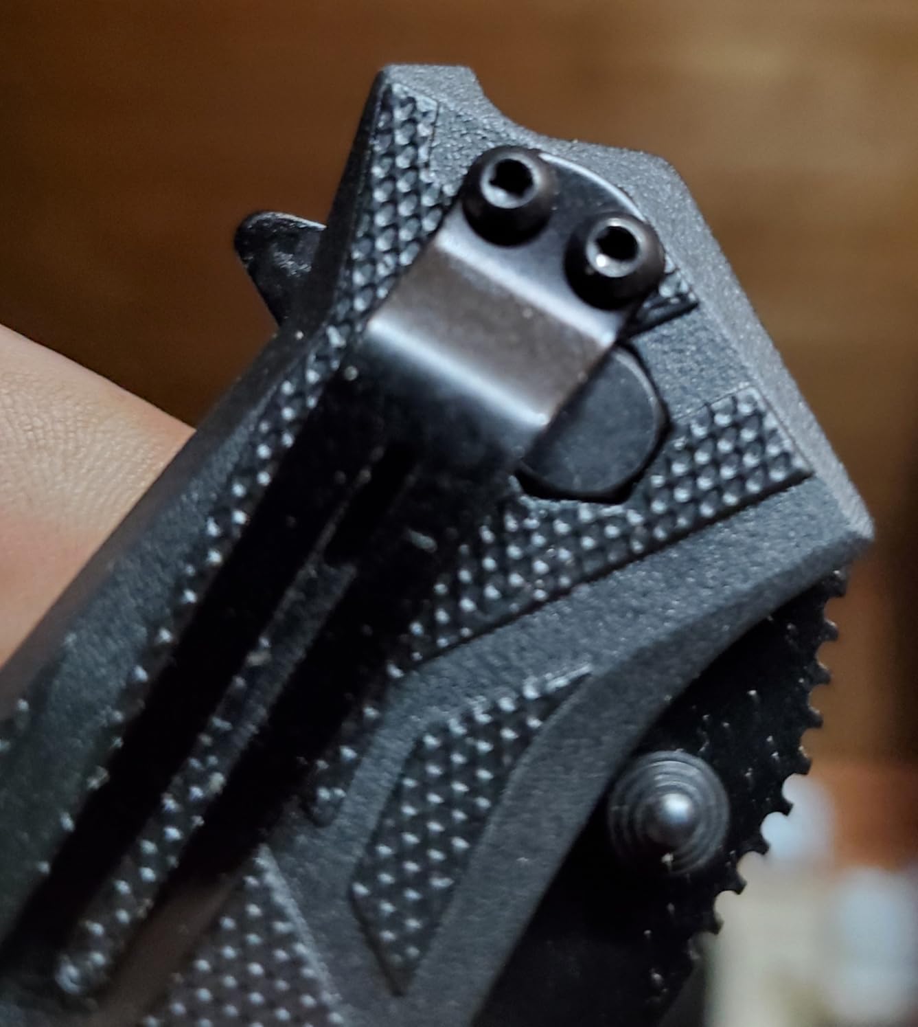 Kershaw Brawler Pocket Knife, All-Black, 3 Inch Tanto Blade customer photo 2
