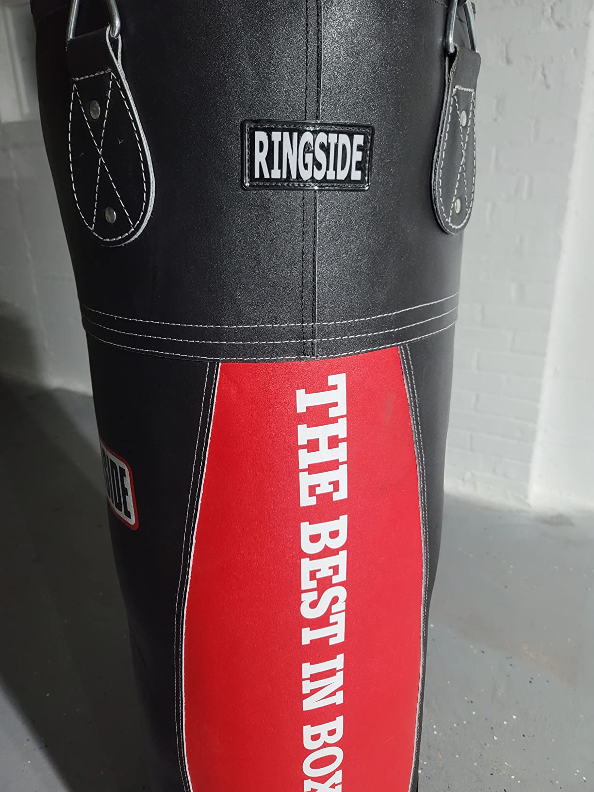 Ringside Large Leather Heavy Bag, Punching Bag for Boxing Training and Workout, Includes Heavy Bag Chain and Swivel customer photo 2