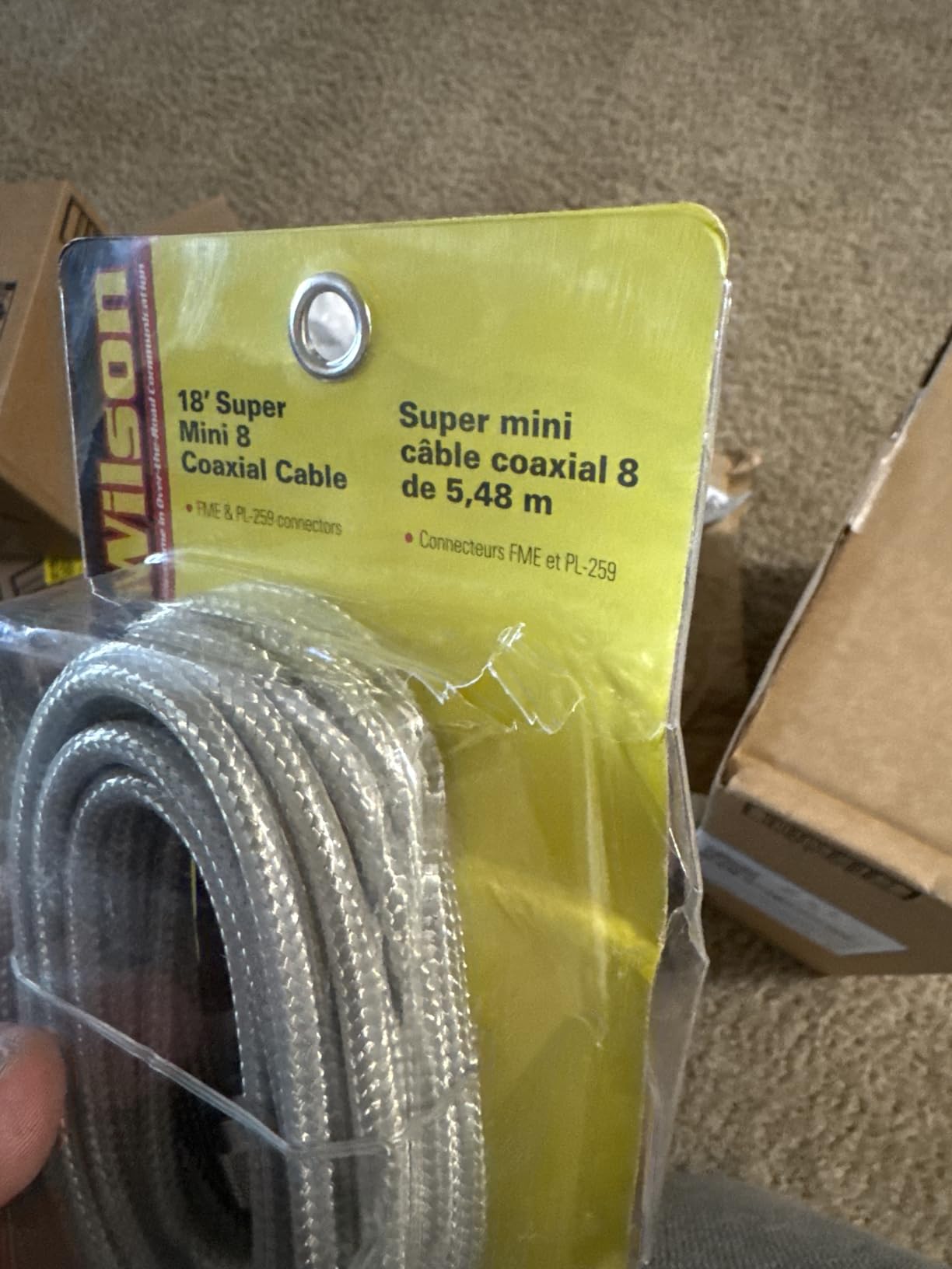 Wilson 305-830 18-Foot Belden Coax Cable with PL-259/FME Connectors - 18FT customer photo 2