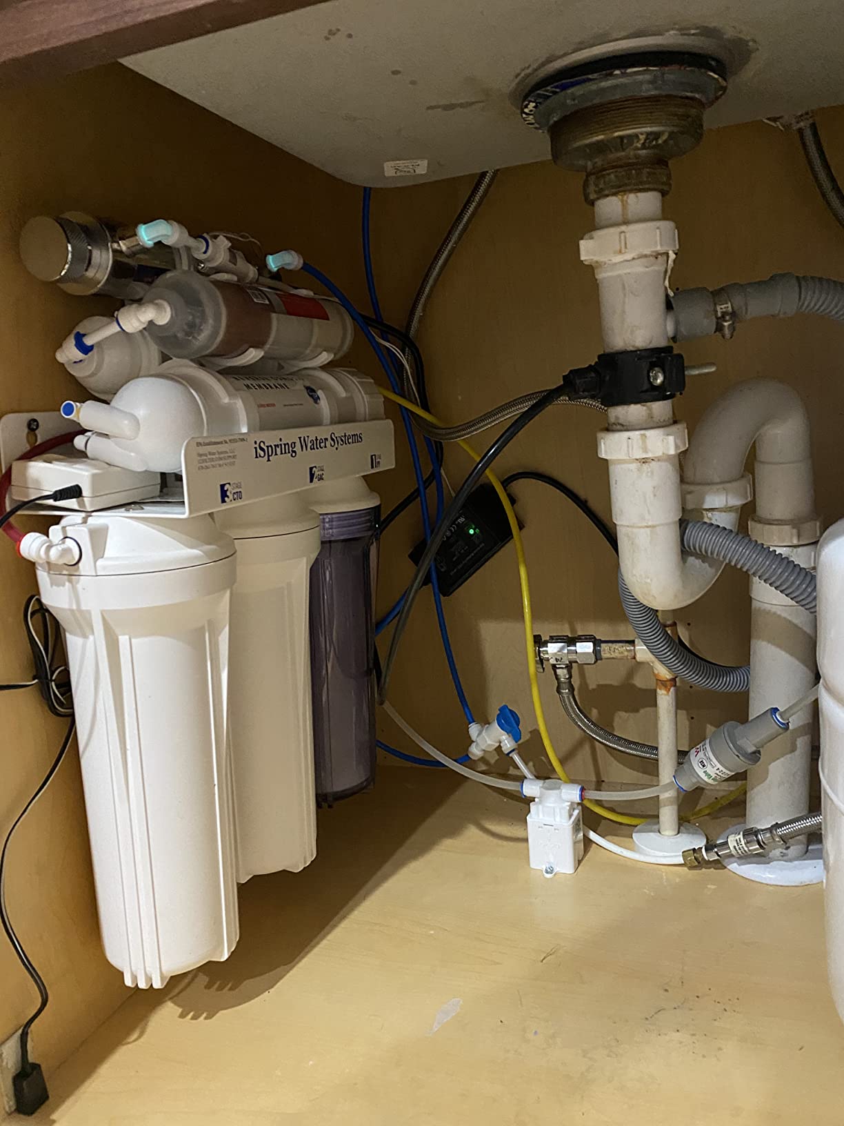 iSpring RCC7AK-UVBN, NSF Certified, 7-Stage Under Sink Reverse Osmosis Water Filtration System with Alkaline Remineralization and UV Filter, Patented Top-Mounted Faucet Design for Easy Installation customer photo 1