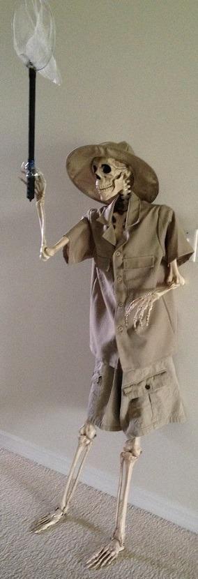 Crazy Bonez Original Pose-N-Stay Halloween Skeleton, 5 FT – Life-Size customer photo 2