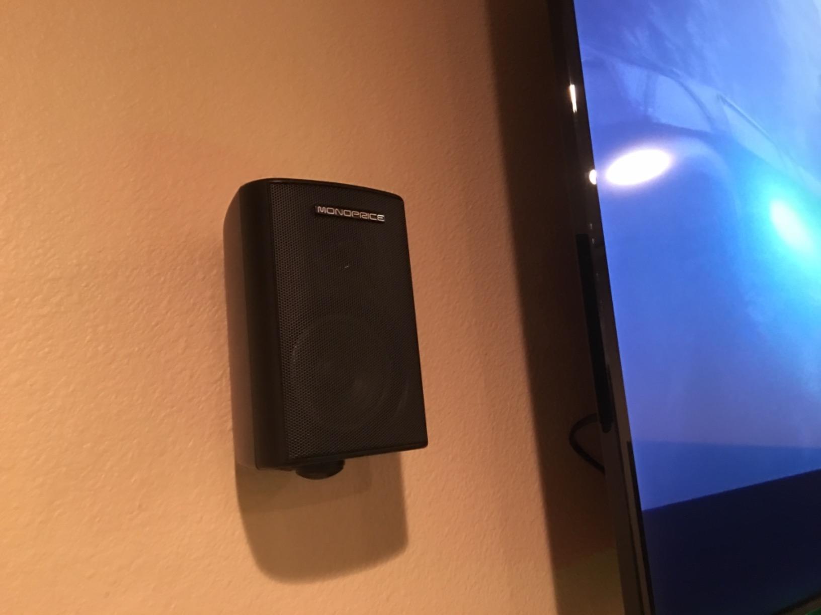 Monoprice 5.1 Channel Home Theater Satellite Speakers And Subwoofer - Black customer photo 2