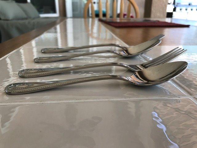 Lenox French Perle 65-Piece 18/10 Silverware Set for 12, Flatware | mirror finish, dishwasher safe | includes serving spoons and utensil set | heavy duty, cutlery set for kitchen and dining customer photo 2