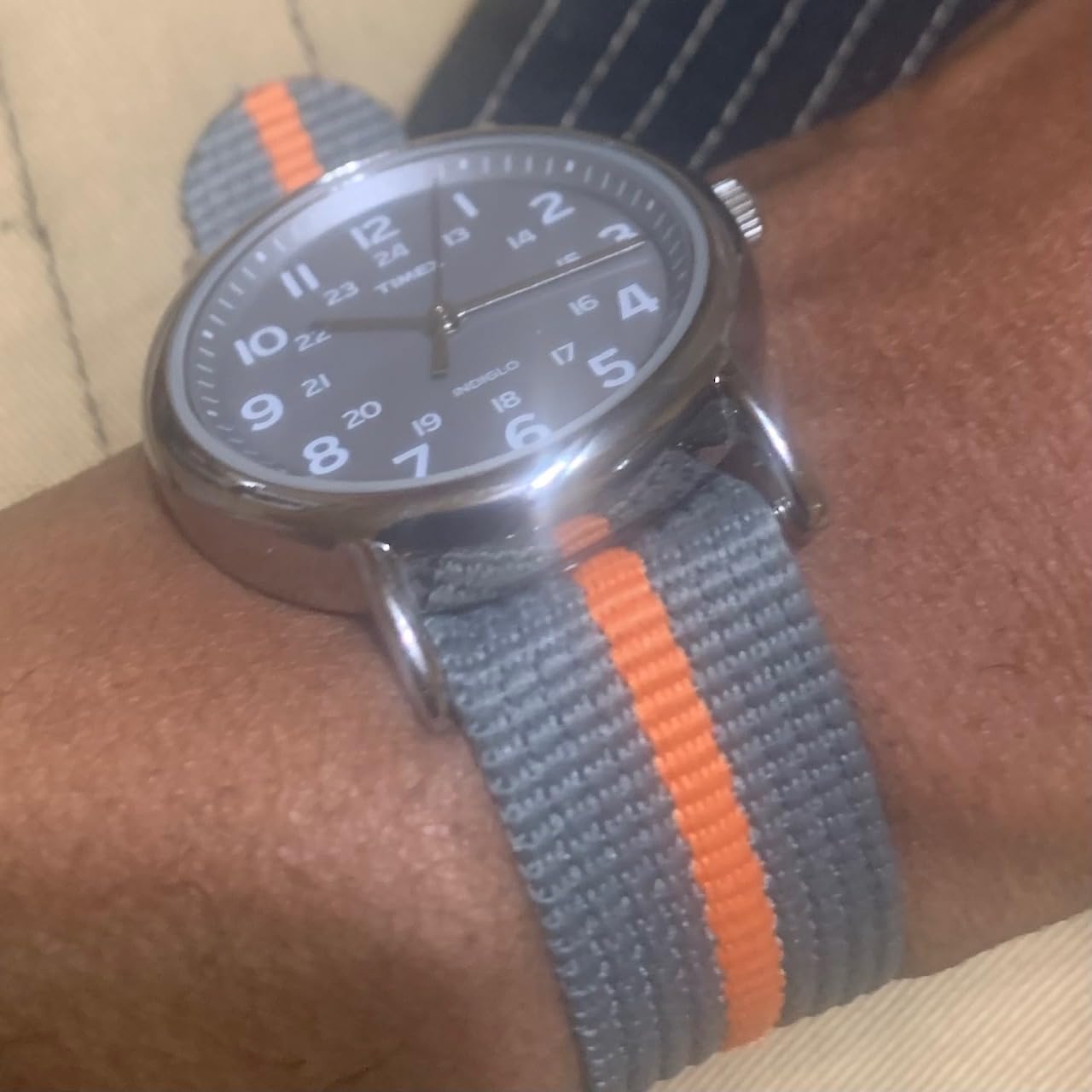 Timex Weekender 38mm Unisex Analog Watch with INDIGLO Backlight and Nylon Strap customer photo 2