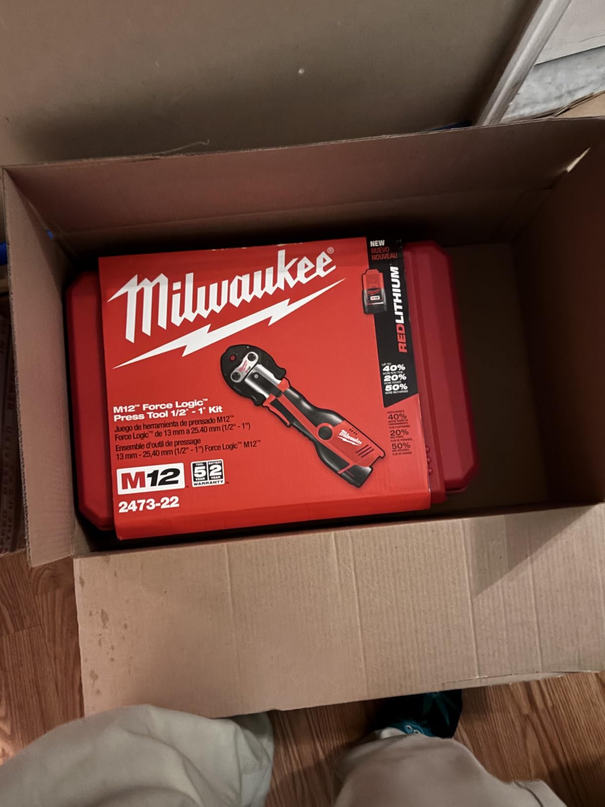 Milwaukee 2473-22 M12 Force Logic Press Tool Kit 1/2