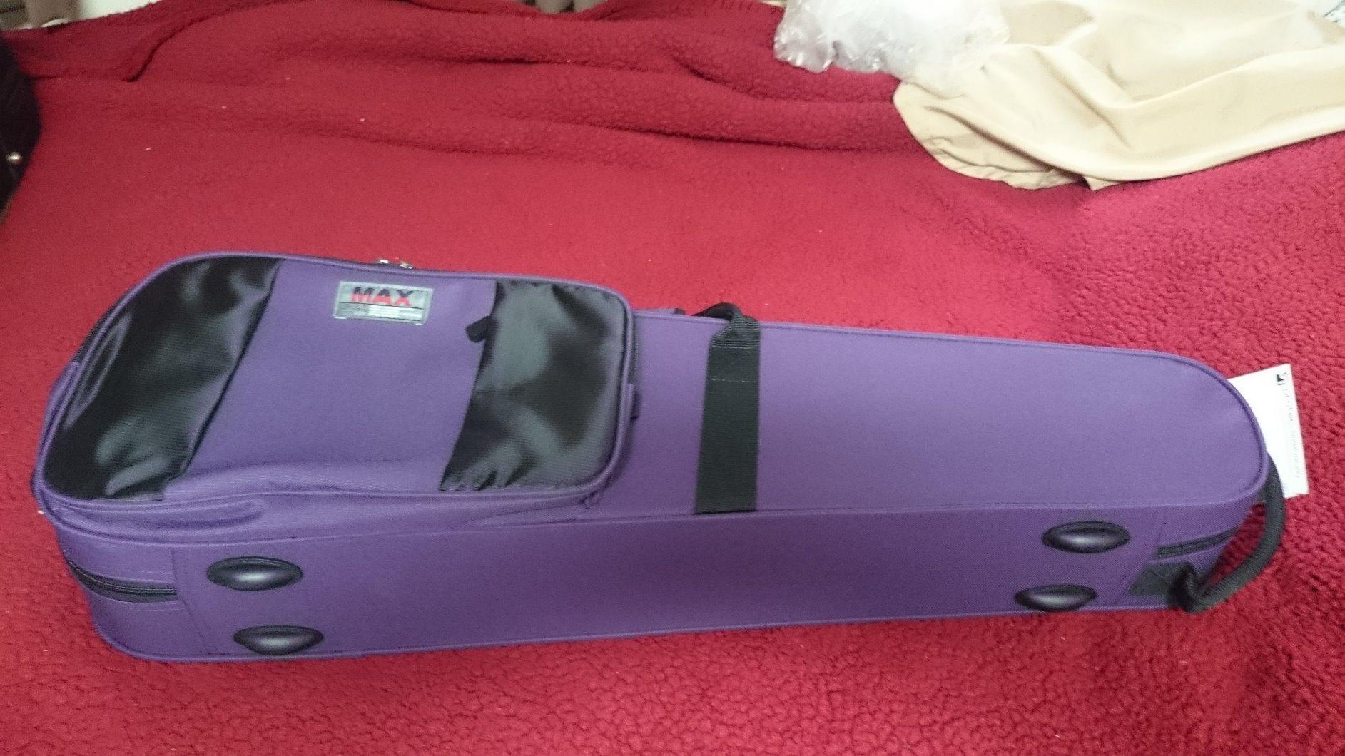 Protec 4/4 Violin Shaped MAX Case, Model MX044PR Purple customer photo 2