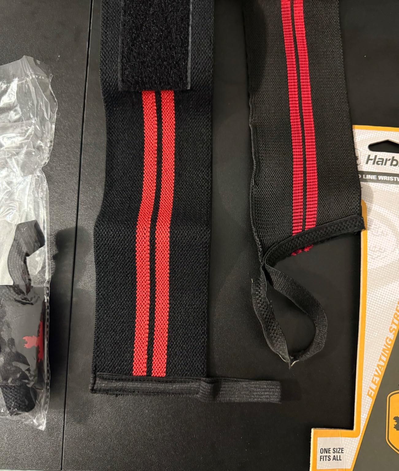 Harbinger Red Line 18-Inch Weightlifting Wrist Wraps for Men and Women (Pair) customer photo 1