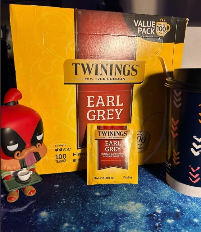 Twinings Earl Grey Black Bergamot Caffeinated Tea Bags, 100 CT Box | Classic Tradition Black Tea with Citrus customer photo 2