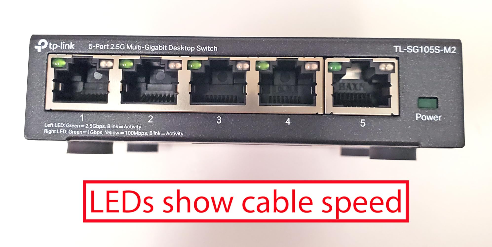 TP-Link TL-SG105, 5 Port Gigabit Unmanaged Ethernet Switch, Network Hub, Ethernet Splitter, Plug & Play, Fanless Metal Design, Shielded Ports, Traffic Optimization customer photo 1