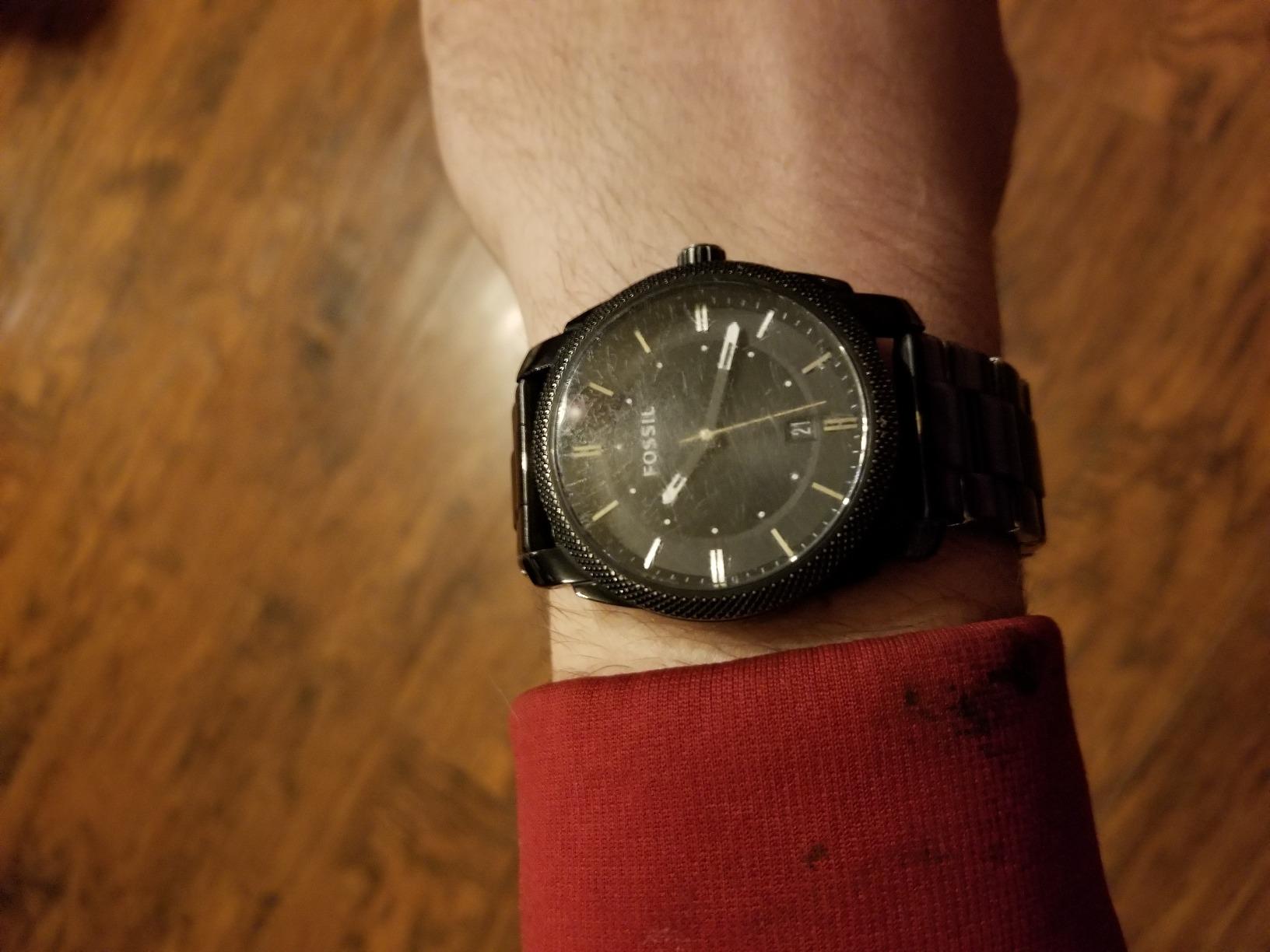 Fossil Men's Watch, Machine Quartz Stainless Steel Three-Hand Watch for Men customer photo 1
