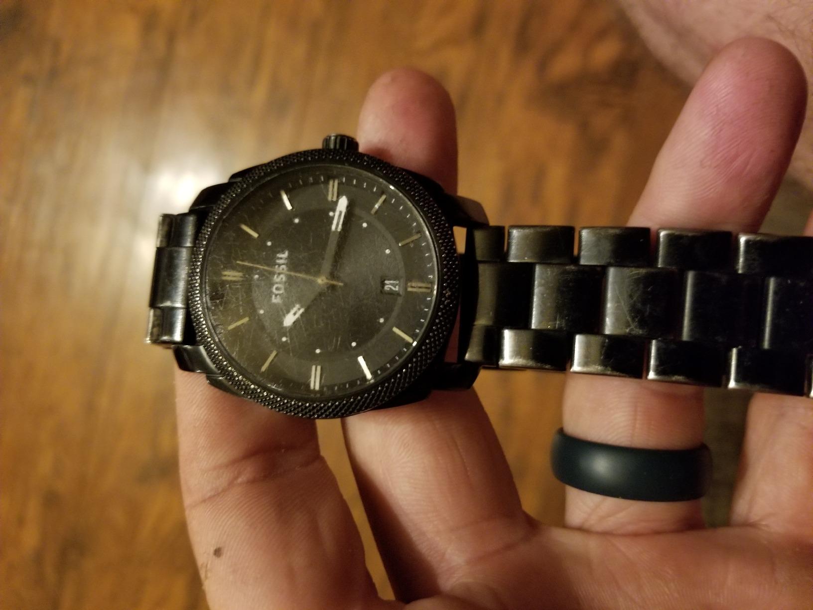 Fossil Men's Watch, Machine Quartz Stainless Steel Three-Hand Watch for Men customer photo 2