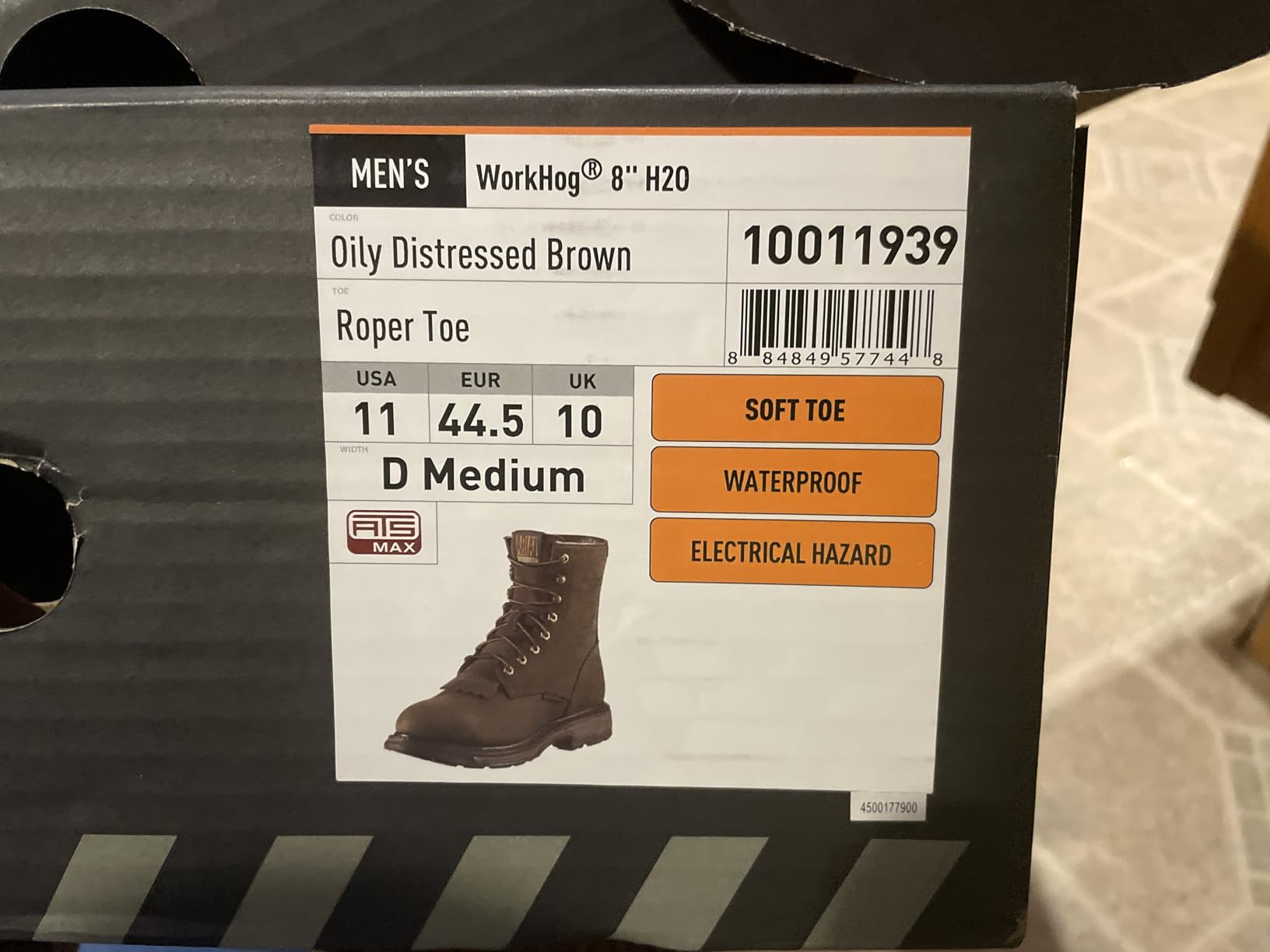 Ariat Men's Workhog 8 Inch H2O Composite Toe Boot | Safety Work Boots customer photo 2