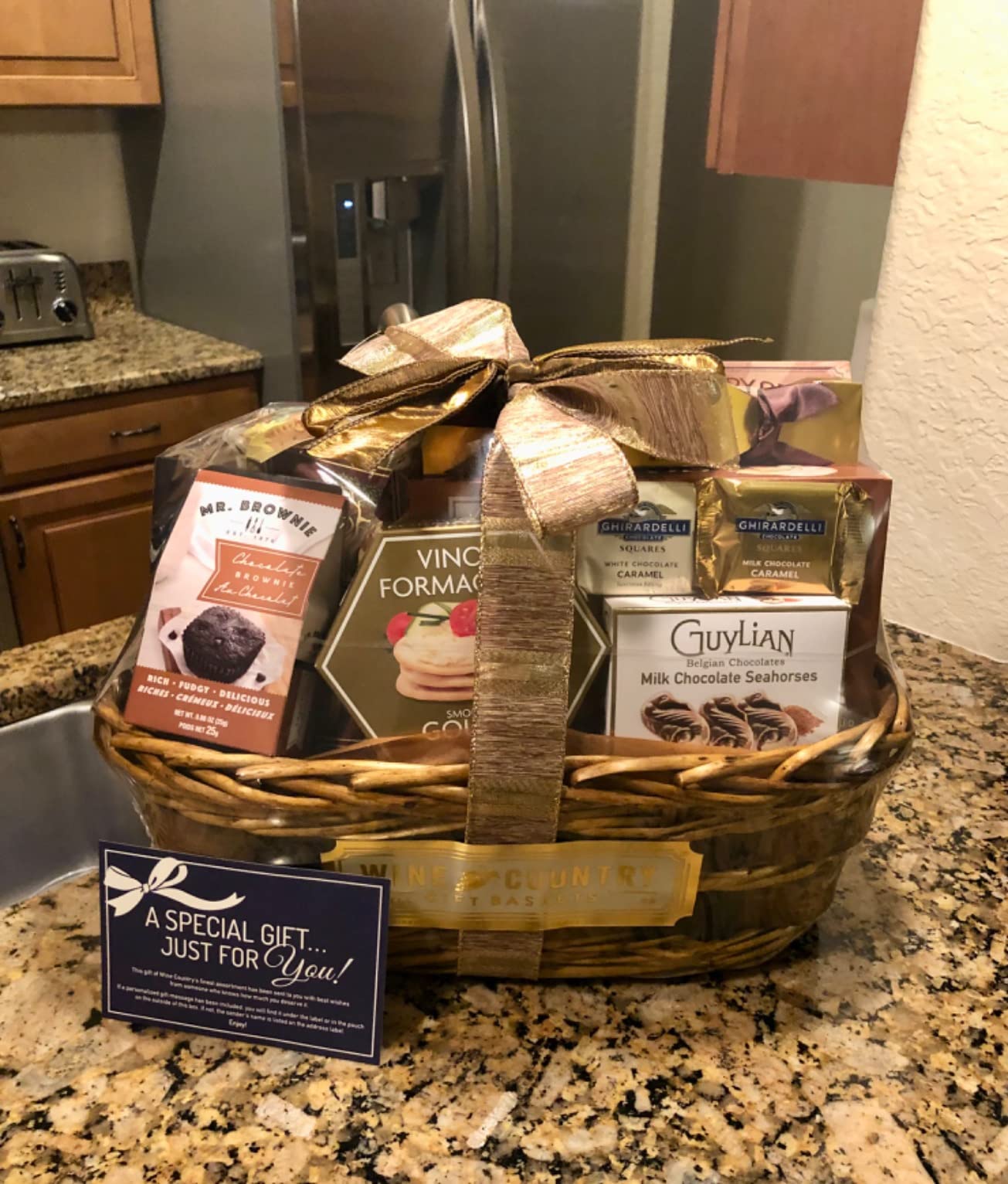 Wine Country Gift Baskets The Bon Appetit Gourmet Gift Basket Gift for Families College Students Appreciation Thank You Congratulations Get Well Soon Care Package customer photo 1