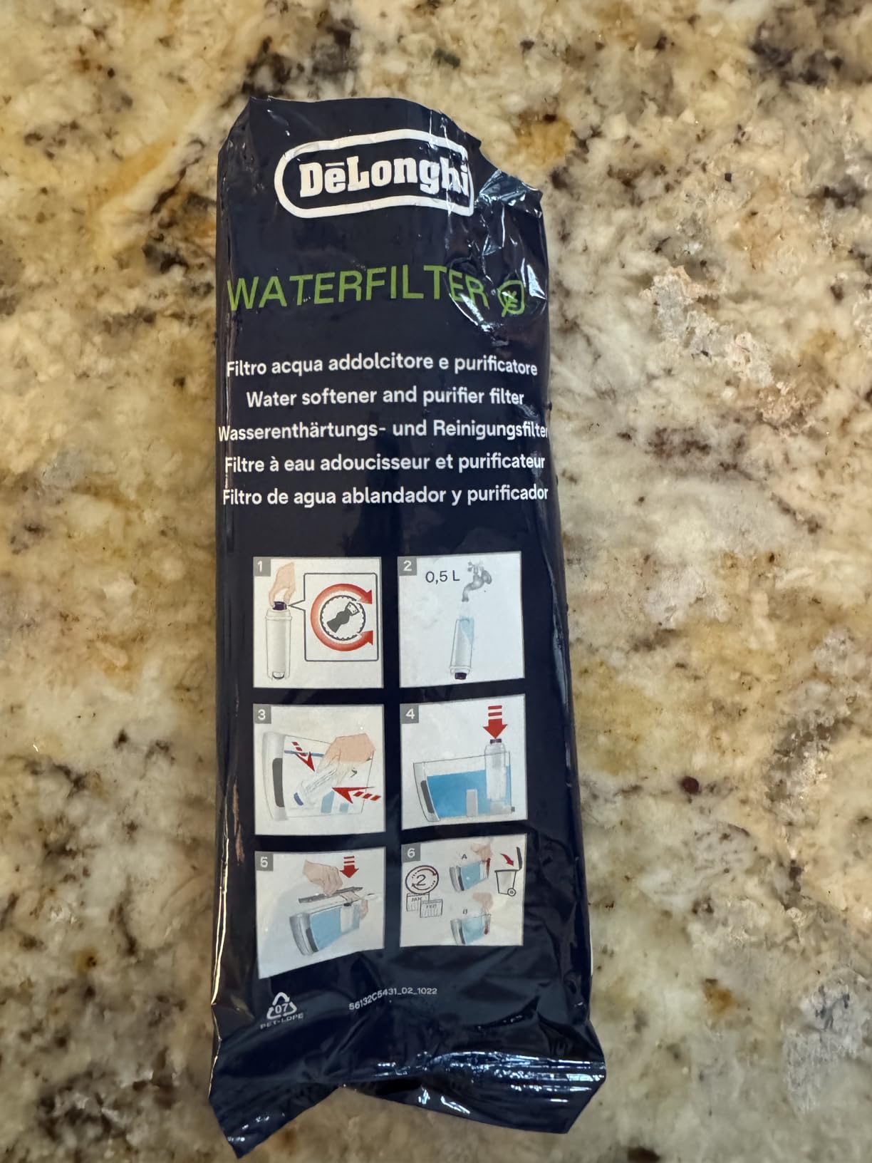 De'Longhi Replacement Water Filter for Select Espresso Machines, DLSC002 customer photo 1