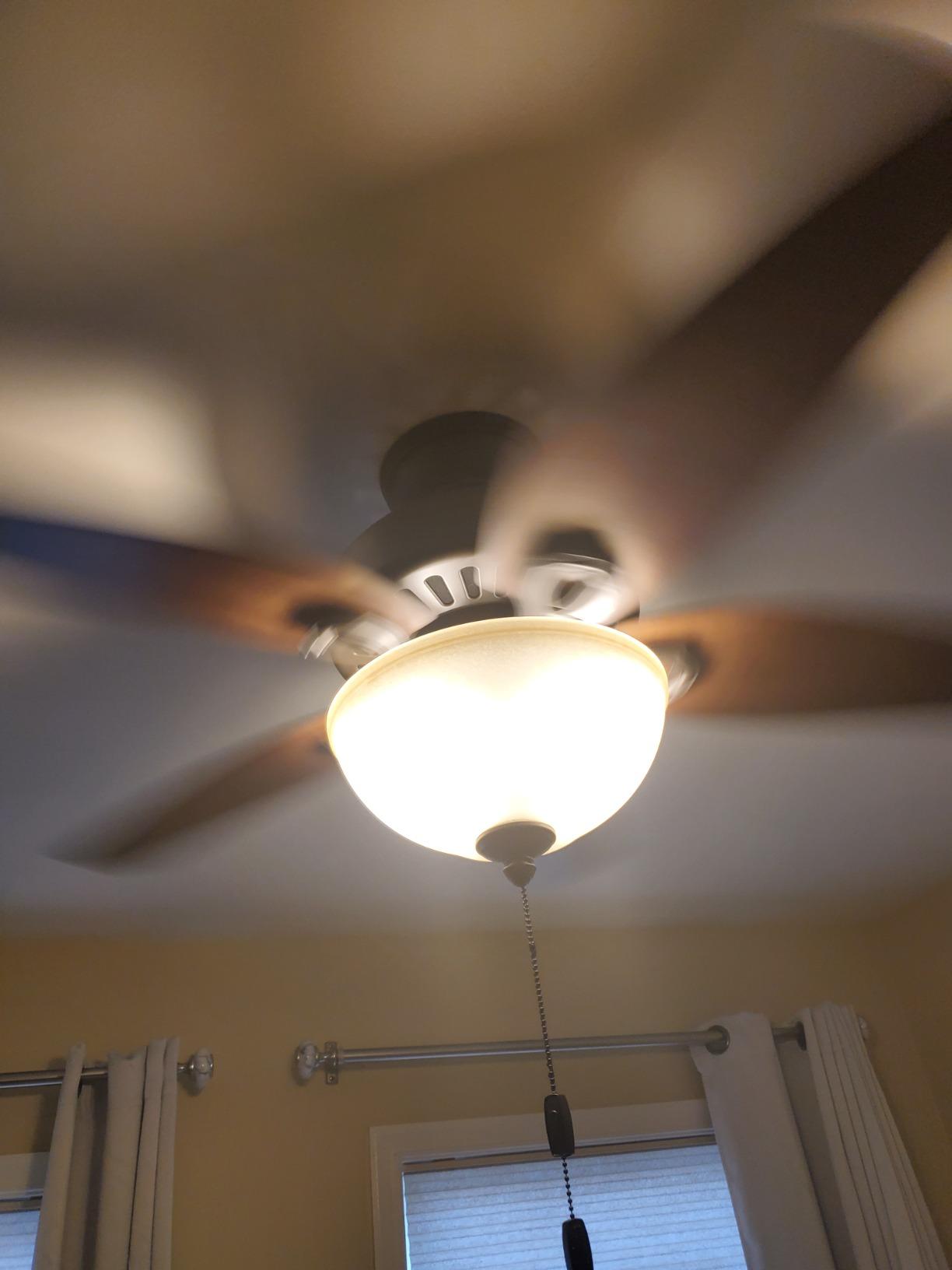 Hunter Builder Deluxe, Indoor, Ceiling Fan, Pull Chain, 52 inch, New Bronze | with LED Light, Standard Mount, 5 Blades, For Bedroom, Living Room, Includes Bulbs, 53091 customer photo 1